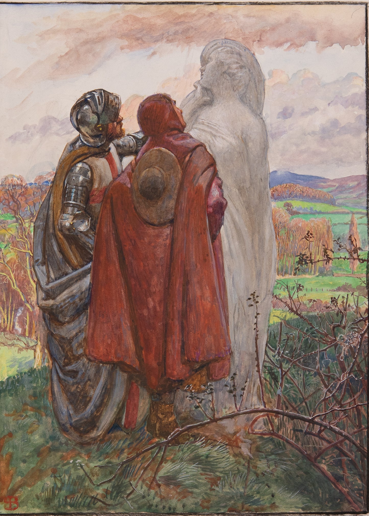 1904 JOHN BUNYAN. Pilgrim's Progress Illustrated in 30 Byam Shaw Pre-Raphaelite Watercolors.