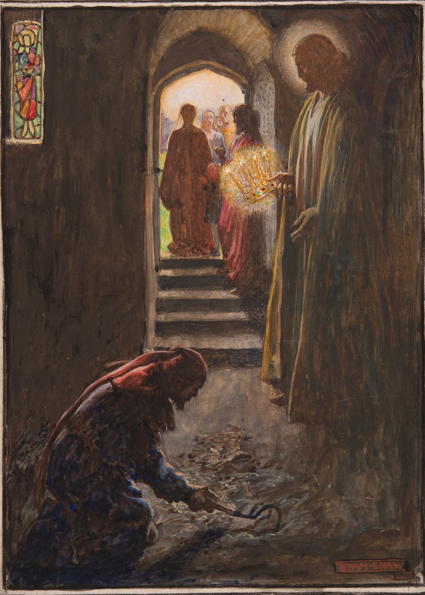 1904 JOHN BUNYAN. Pilgrim's Progress Illustrated in 30 Byam Shaw Pre-Raphaelite Watercolors.
