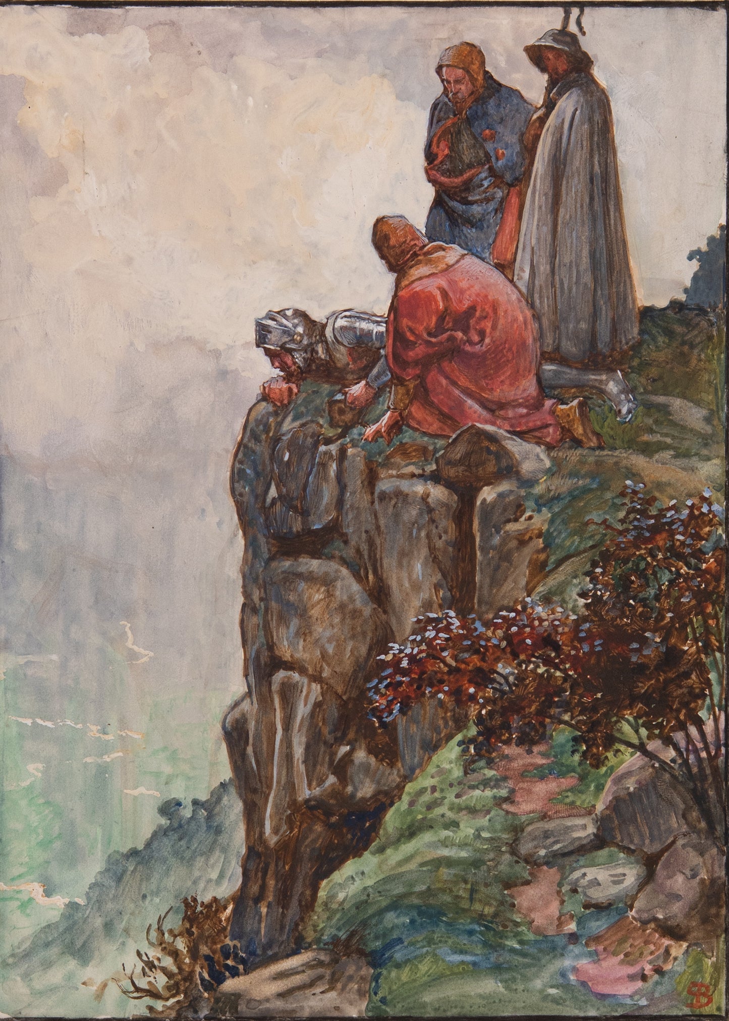 1904 JOHN BUNYAN. Pilgrim's Progress Illustrated in 30 Byam Shaw Pre-Raphaelite Watercolors.