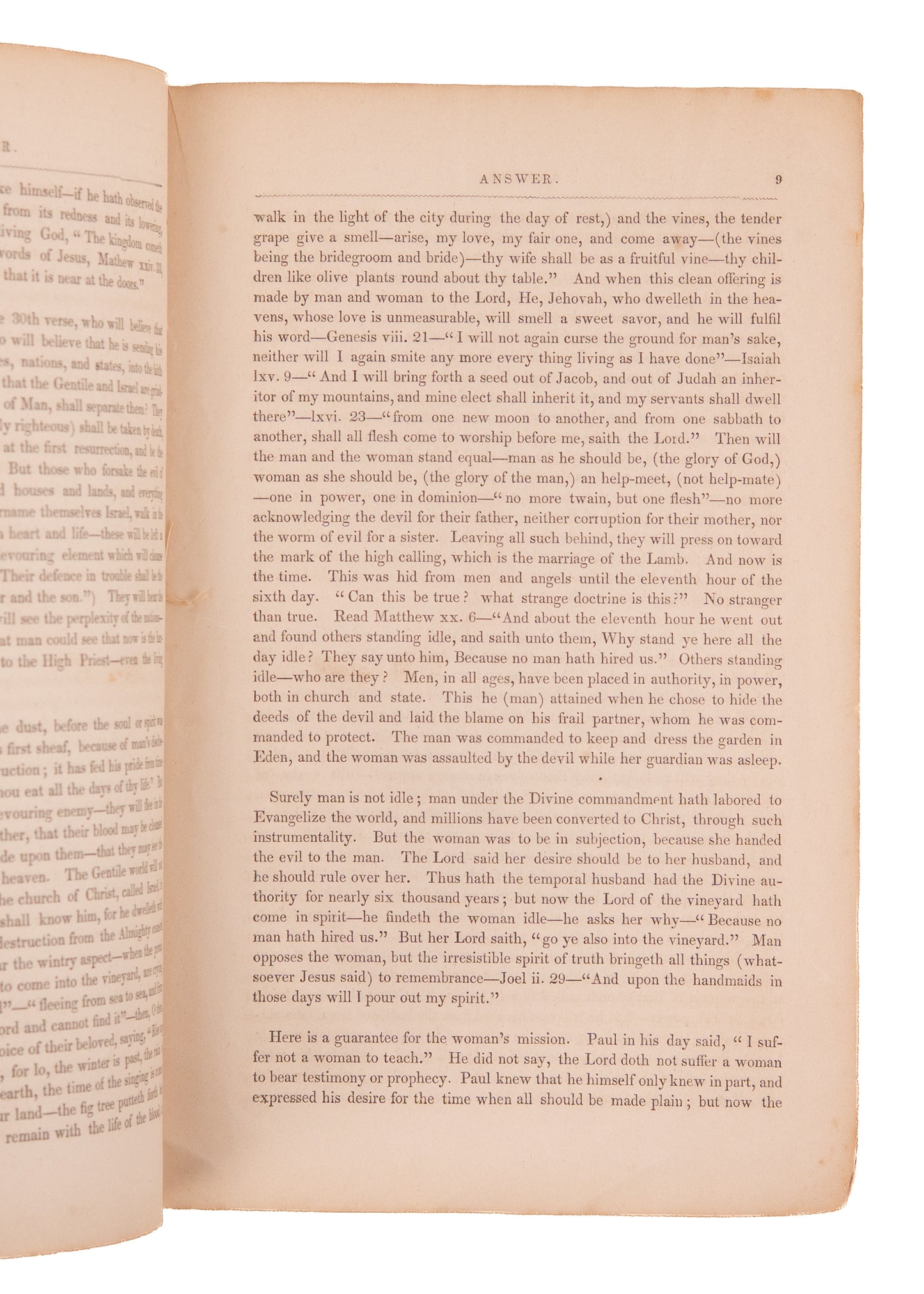 1843 CHRISTIAN ISRAELITES & ADVENTISTS. What Strange Doctrine is This? by Margaret L. Bishop.