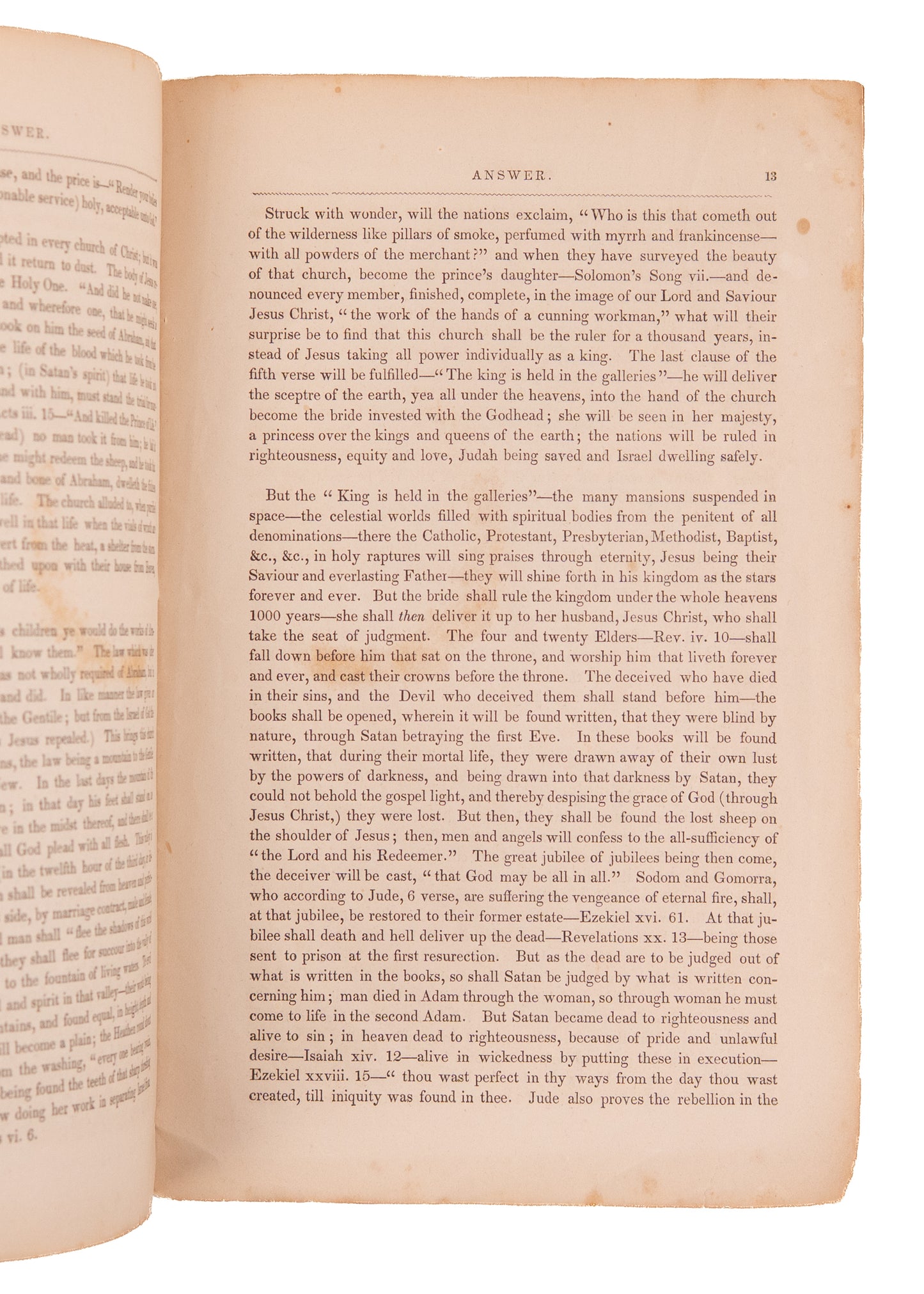 1843 CHRISTIAN ISRAELITES & ADVENTISTS. What Strange Doctrine is This? by Margaret L. Bishop.