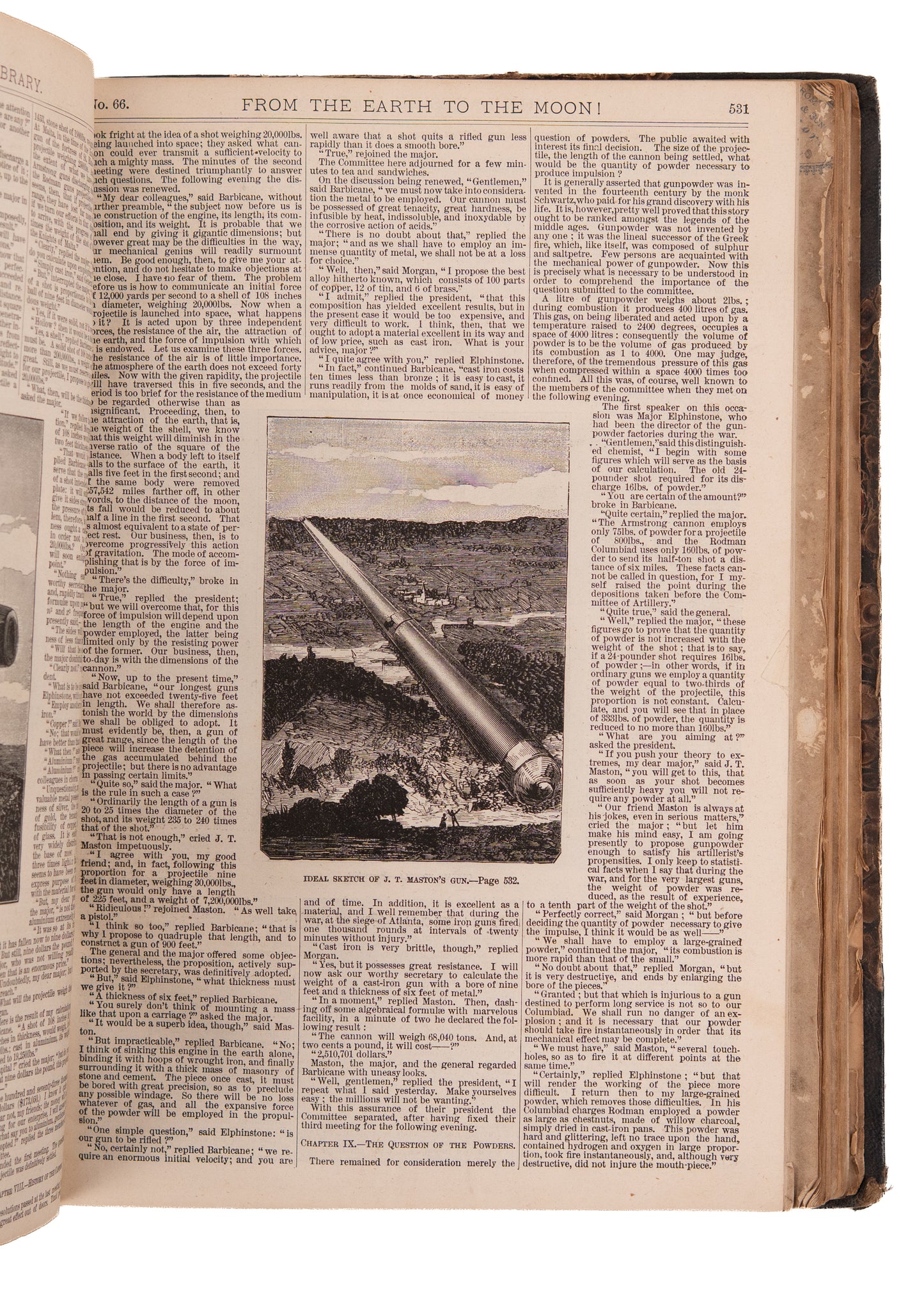 1870's JULES VERNE. From Earth to the Moon! The Mysterious Island, etc. Rare Verne Dime Novel Editions.