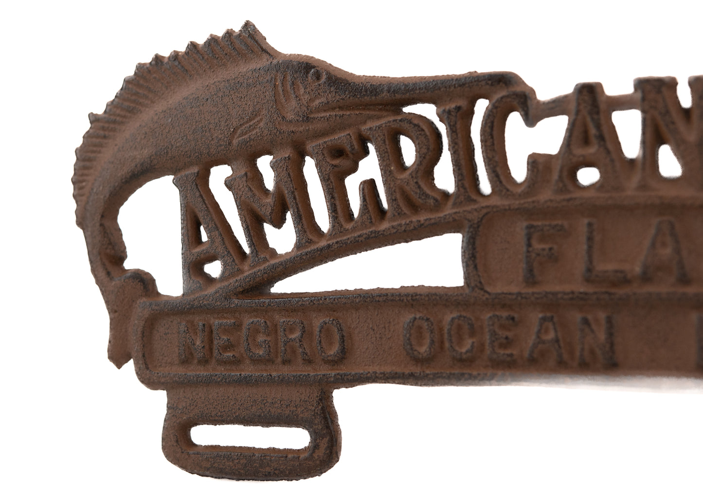 1930 NEGRO OCEAN PLAYGROUND. Rare Iron Sign for American "Negro" Beach in Florida.