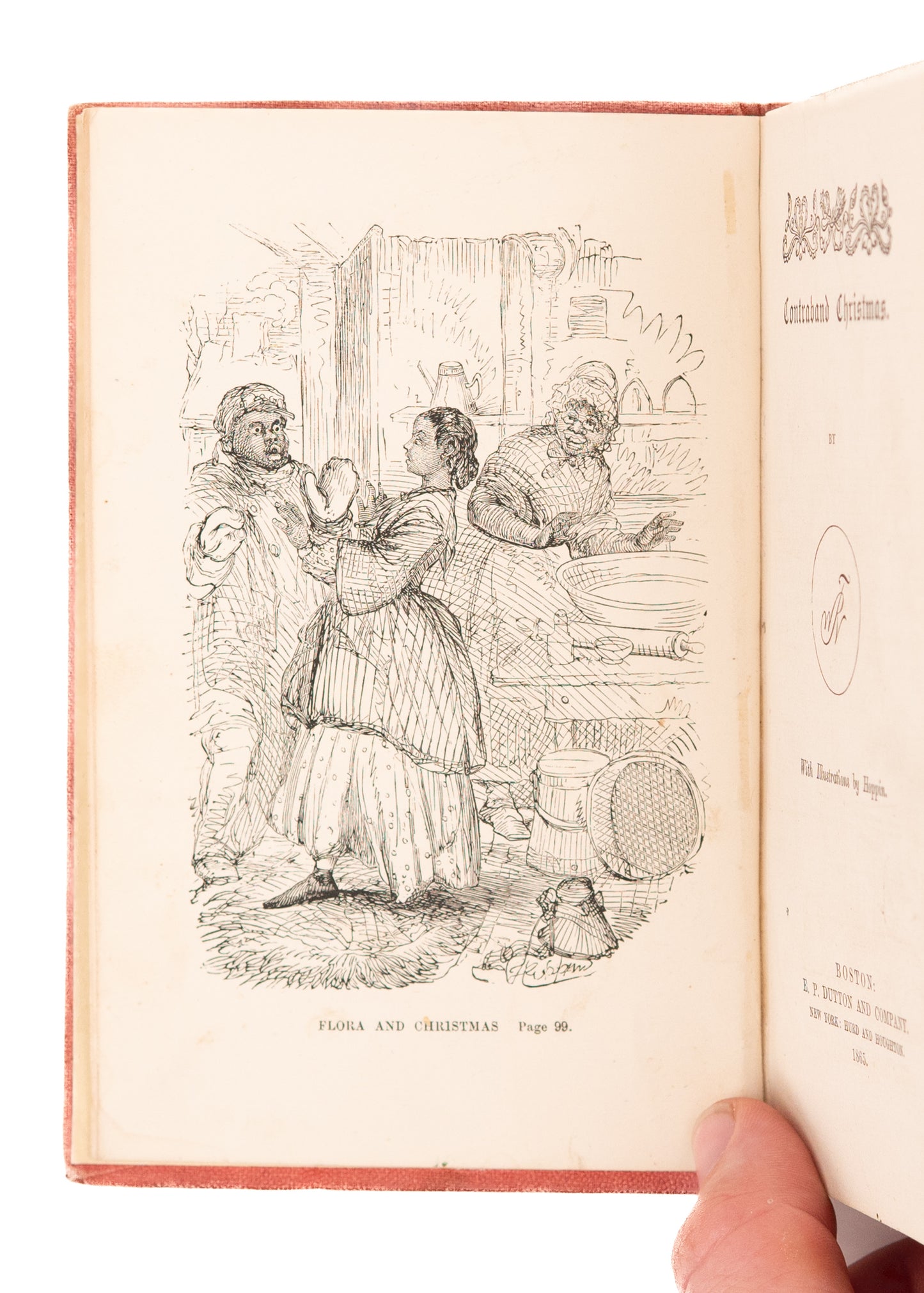 1865 FREED SLAVES' FIRST CHRISTMAS. Rare Novel on Freedmen's First Christmas & Meaning of the "N" Word.