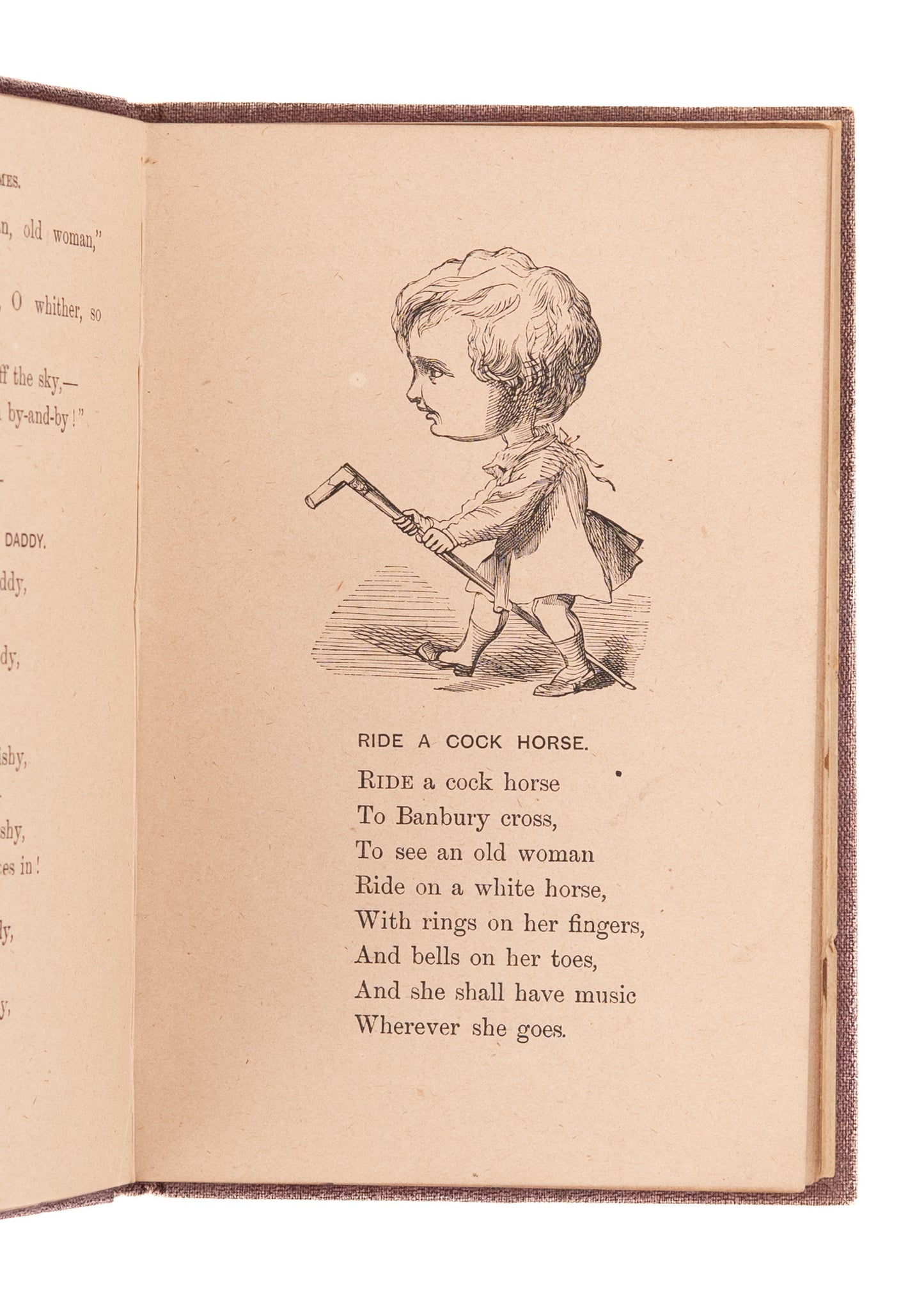 1868 SATIRICAL ILLUSTRATOR. Nursery Rhymes with Funny Pictures. Scarce Juvenalia