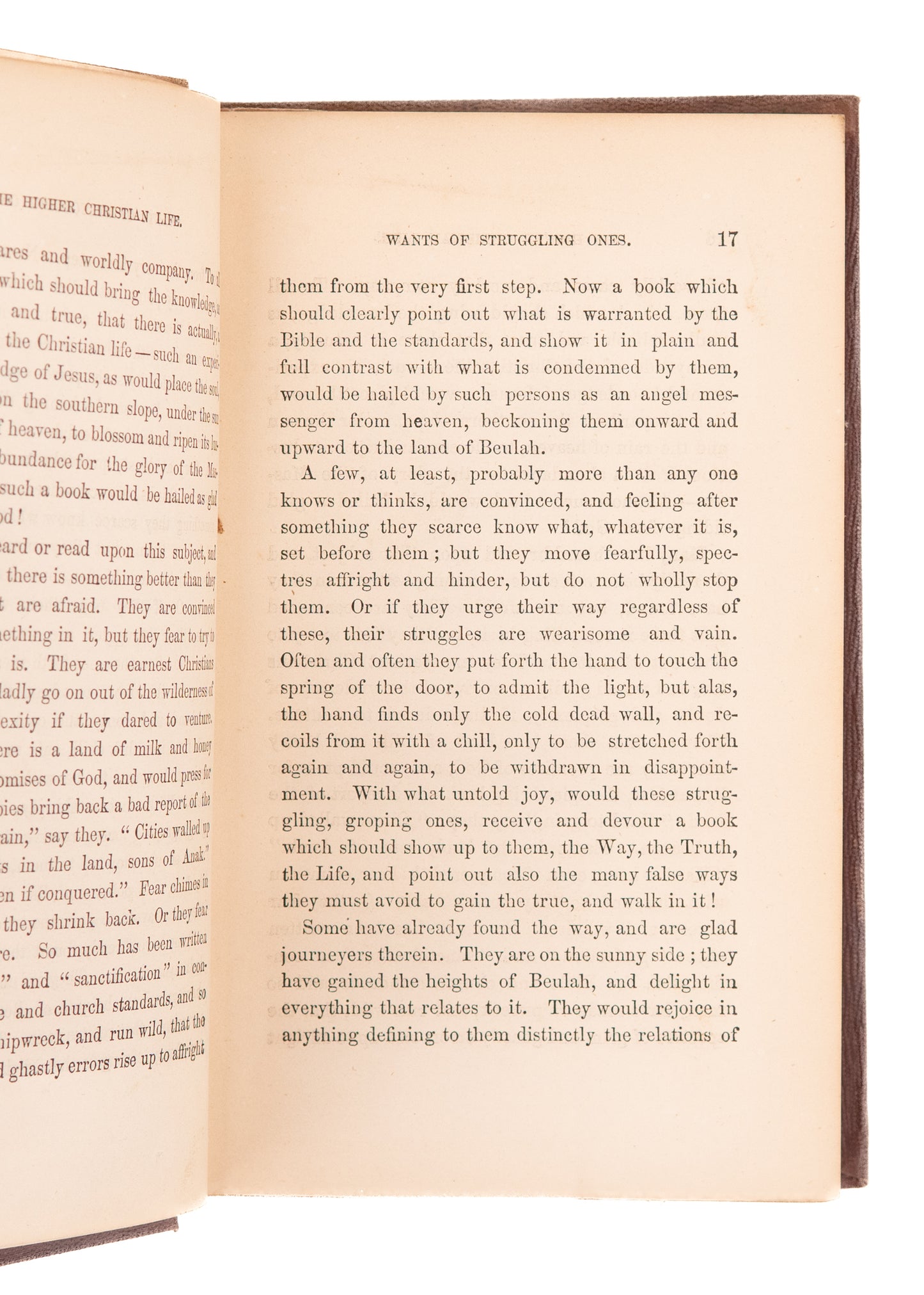 1859 W. E. BOARDMAN. The Higher Christian Life. Seminal Text of Keswick & Higher Life Movements.