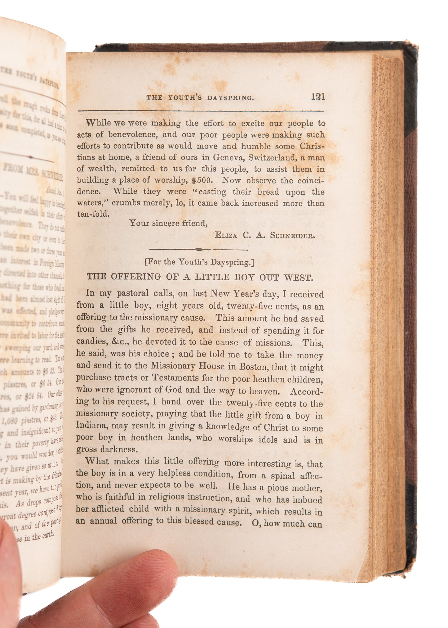 1851-1852 YOUTH'S DAYSPRING. Influential Juvenile Missionary Magazine. Slavery & Native Americans.