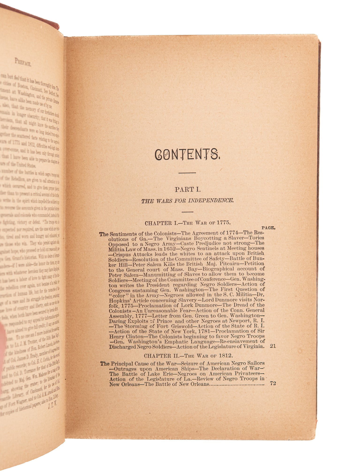 1888 J. T. WILSON. The Black Phalanx. Negro Soldiers from the Revolution to the Civil War.