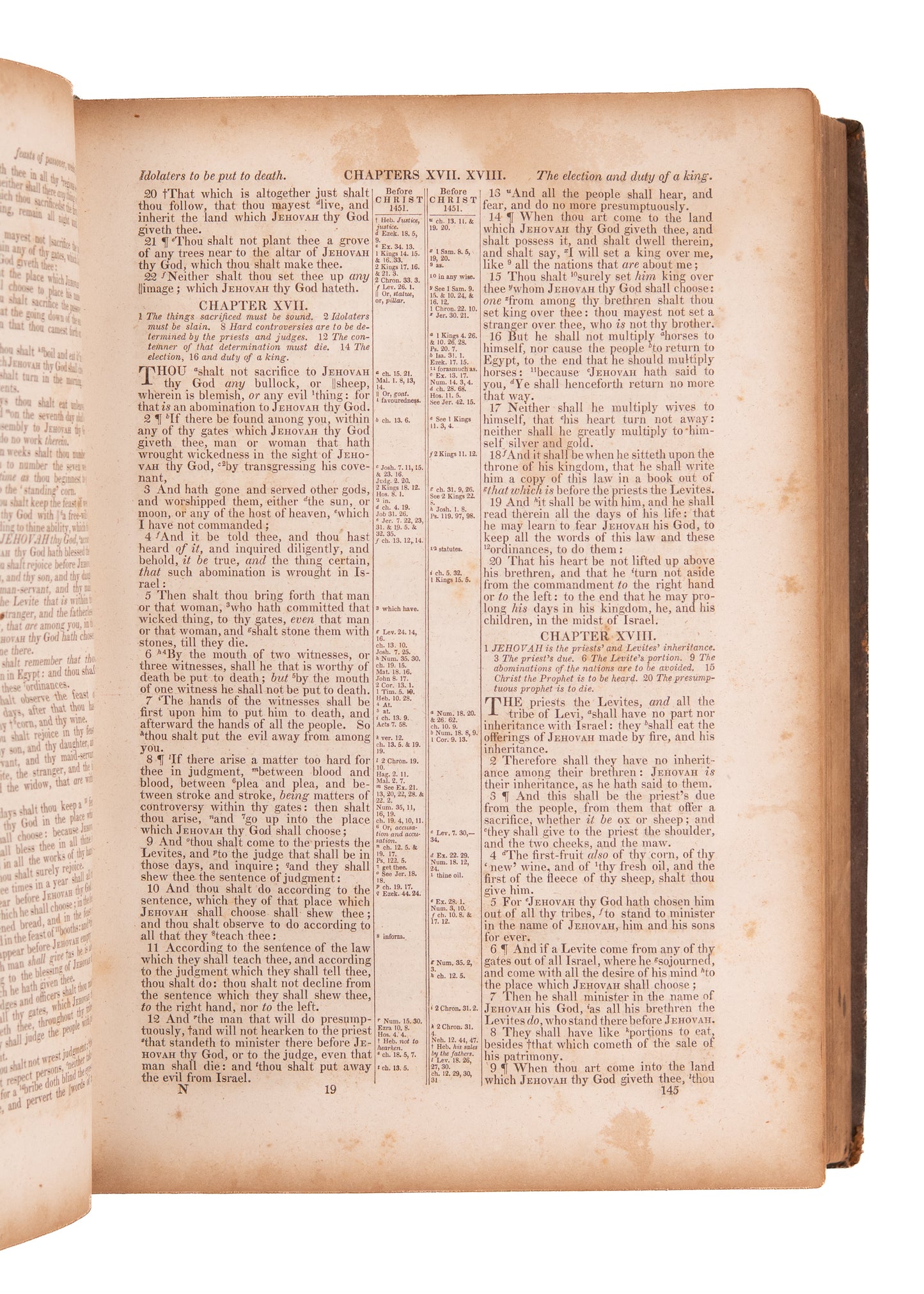 1842 BERNARD BAPTIST BIBLE. The Baptist Translation the Led to the Formation of the American Bible Union.