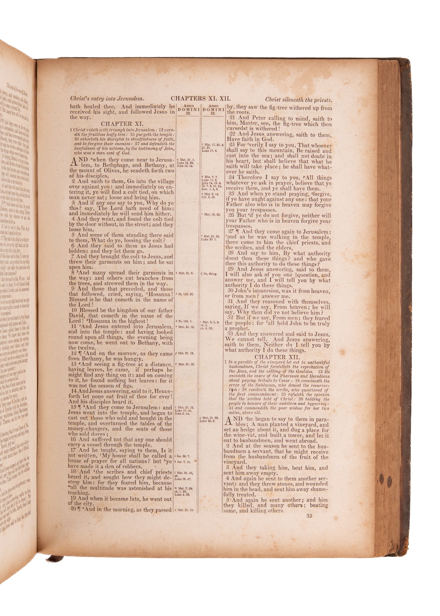1842 BERNARD BAPTIST BIBLE. The Baptist Translation the Led to the Formation of the American Bible Union.