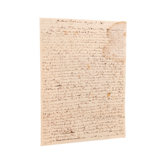 1839 WOMEN'S PLIGHT. Andover Seminary Student on Right to Independent Thought and Education.
