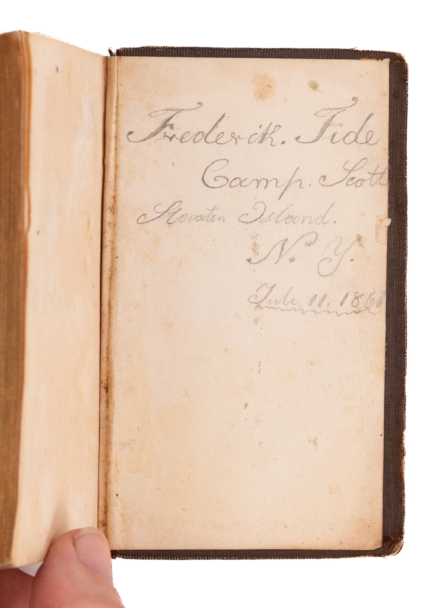 1861 CIVIL WAR - GERMAN. Rare German New Testament Issued for German Speaking Union Soldiers.