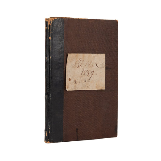 1859-1860 WHALING & BLUBBER OIL SALES. Blubber and Oil Dealer's Diary Just Prior to Petroleum Boom.