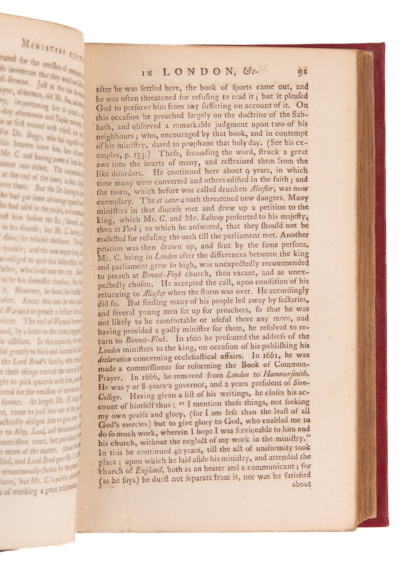 1778 PURITANS & GREAT EJECTION. Early Edition of Palmer's History with Excellent Engravings.