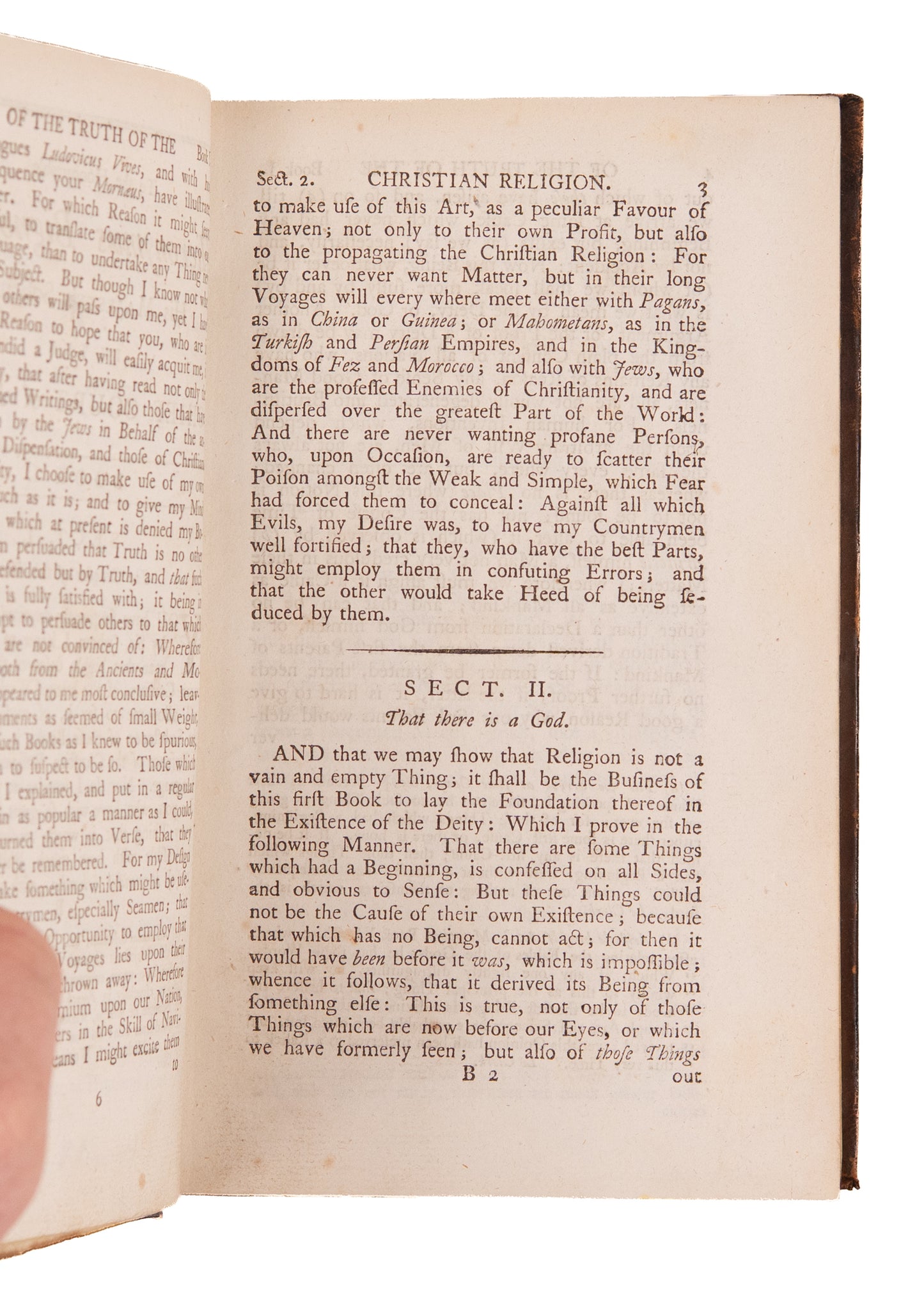 1793 HUGO GROTIUS. The Truth of the Christian Religion in Six Books. Apologetics in Fine Tree Calf