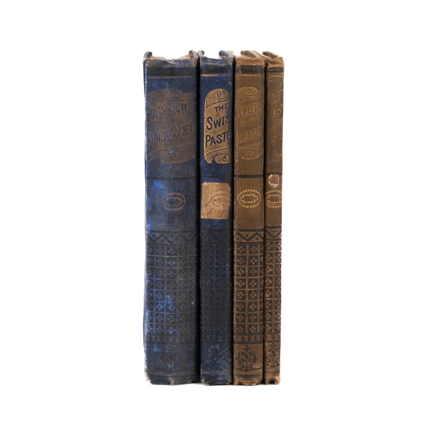 1850 AMERICAN SUNDAY SCHOOL UNION. Four Volumes Including a Sunday School Teacher Memoir