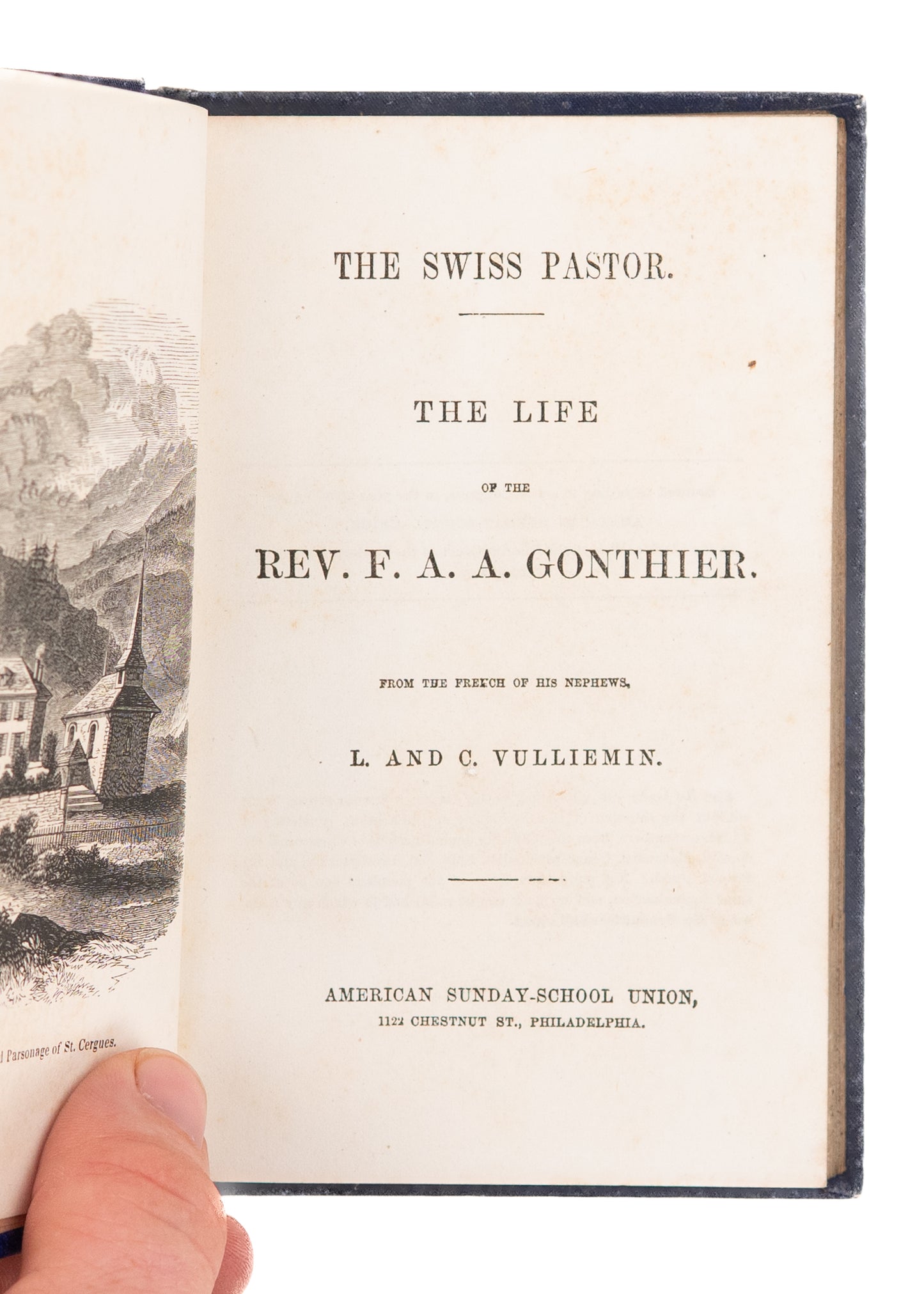 1850 AMERICAN SUNDAY SCHOOL UNION. Four Volumes Including a Sunday School Teacher Memoir