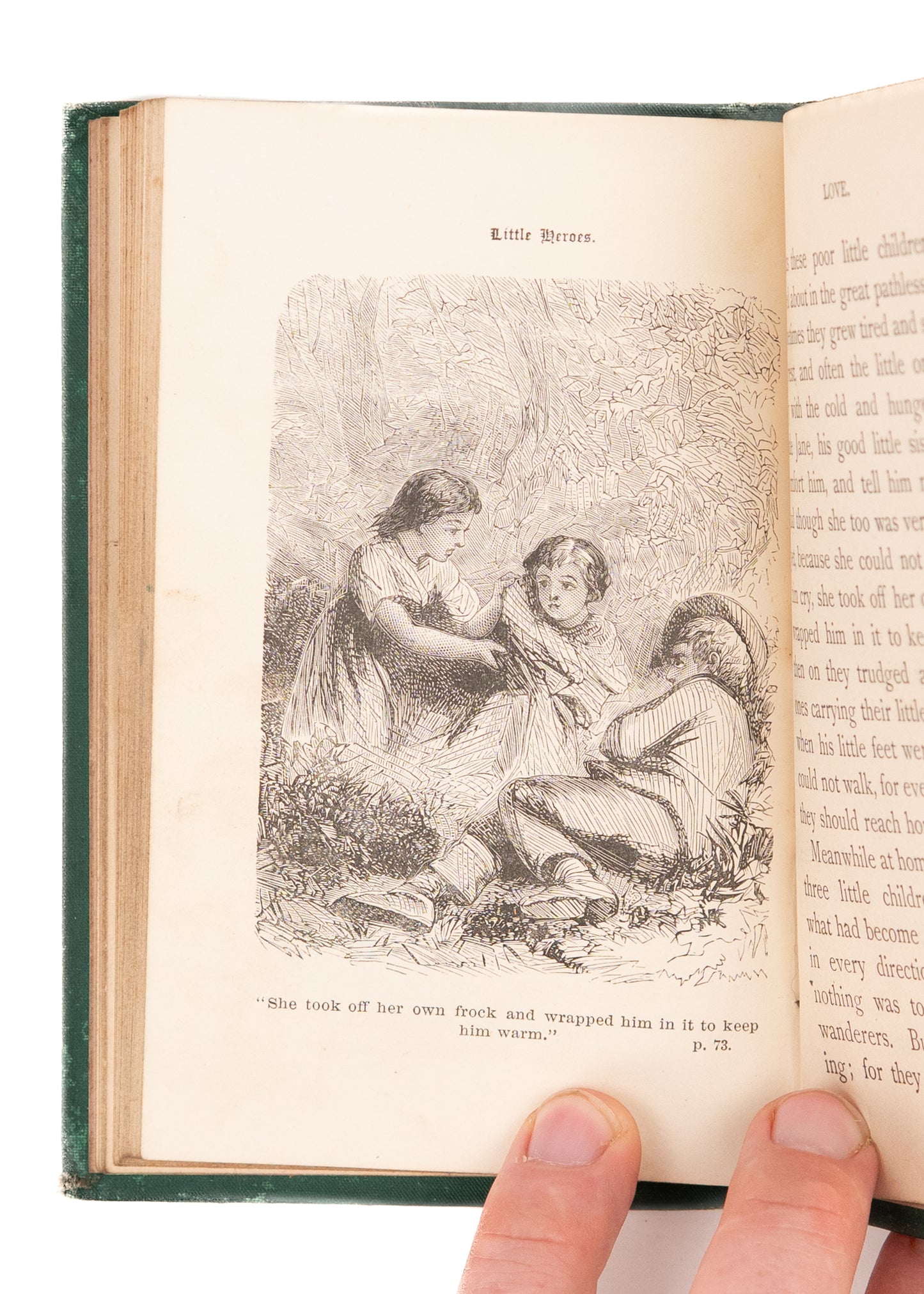 1850 AMERICAN SUNDAY SCHOOL UNION. Six Matching Volumes of Juvenile Piety & Devotion.