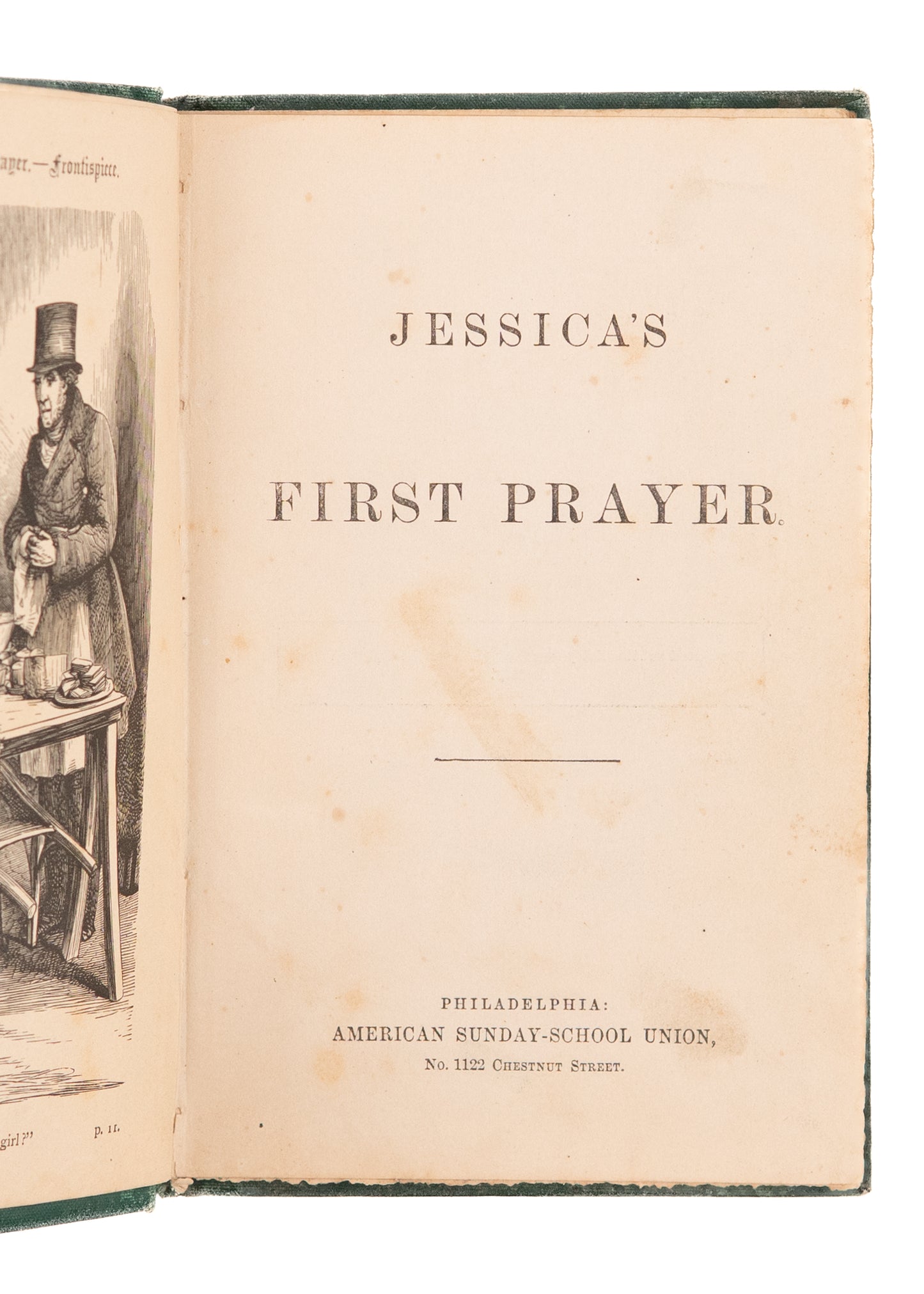 1850 AMERICAN SUNDAY SCHOOL UNION. Six Matching Volumes of Juvenile Piety & Devotion.