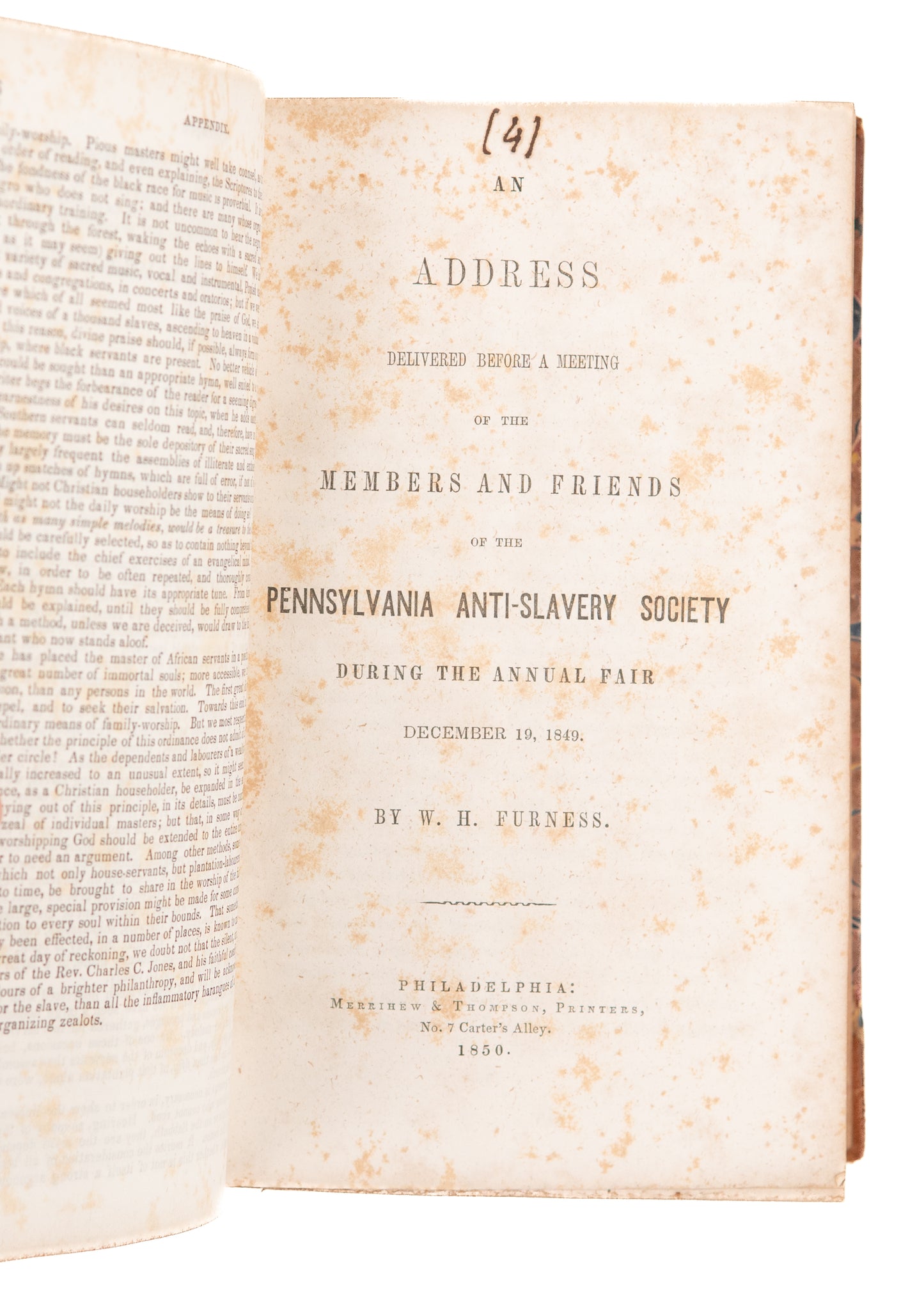 1847 CHRISTIANIZING SLAVES. On the Religious Instruction of Negroes & 25 Others. Fine Sammelband.