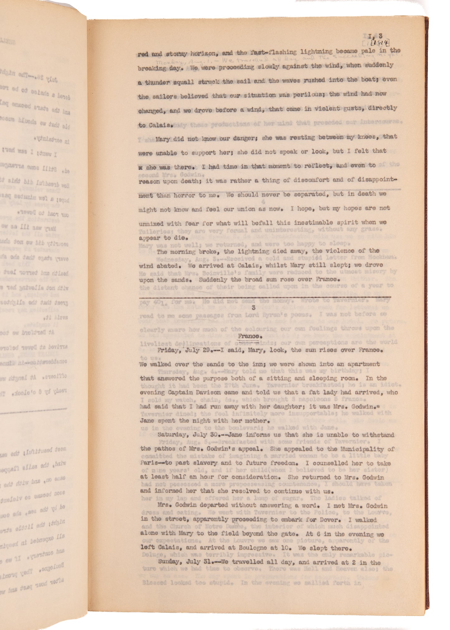 1882 MARY SHELLEY & PERCY SHELLEY. A Unique Typescript of the Dowden-Wise MSs - Frankenstein, Lord Byron, & More.