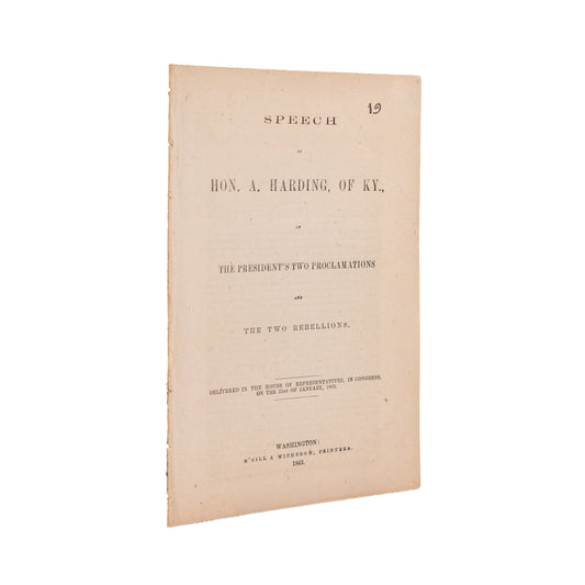 1863 EMANCIPATION PROCLAMATION. Ketucky's Furious Backlash to the Federally Imposed Emancipation of Slaves.