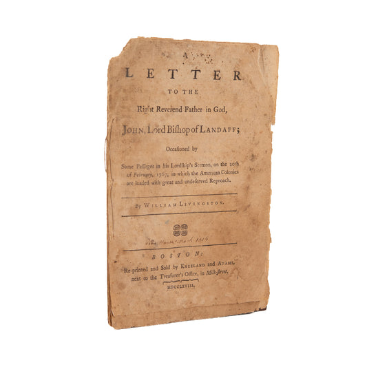 1768 AMERICAN REVOLUTION. Religious Liberty, Spiritual Taxation and the American Revolution.