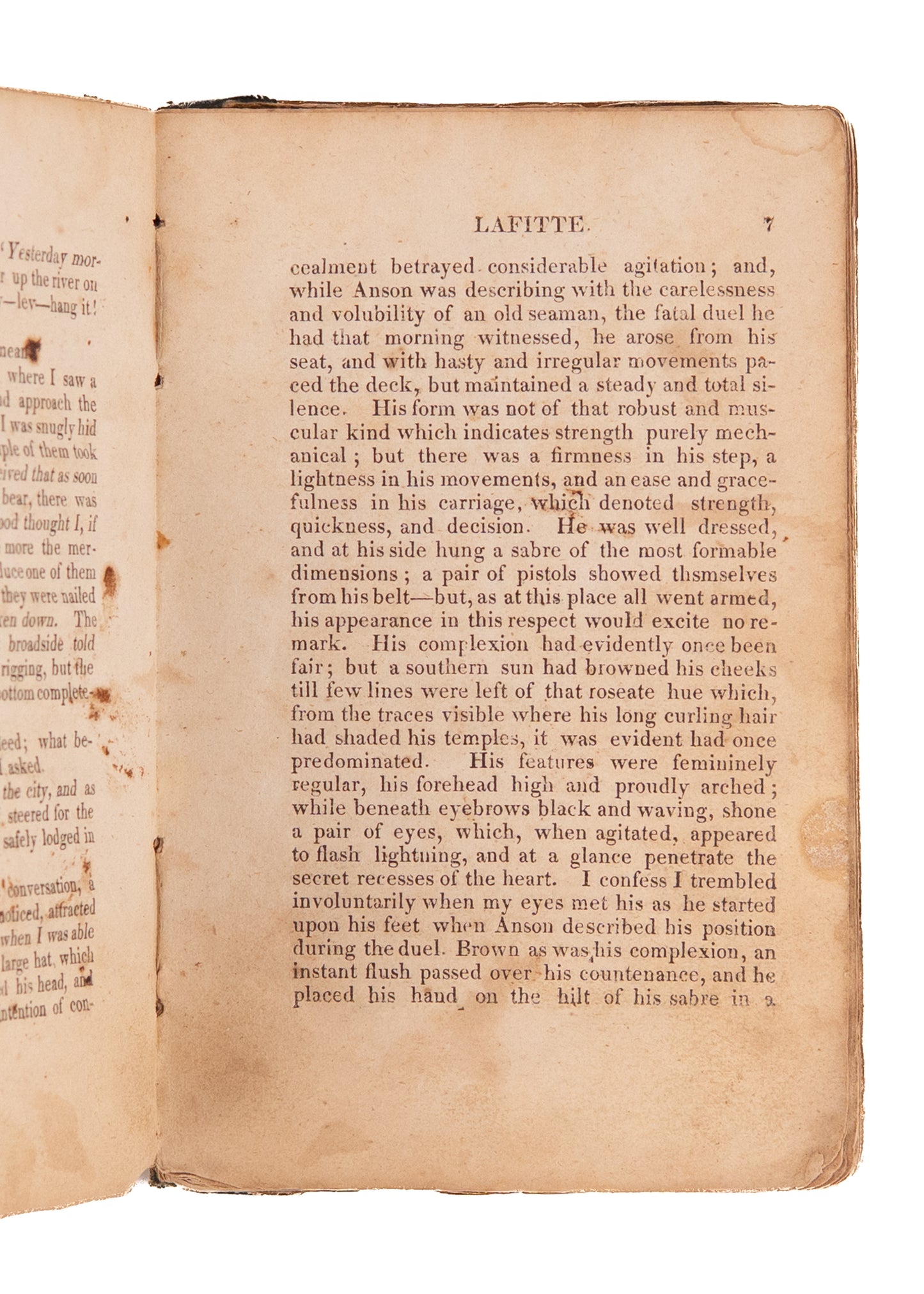 1830 LAFITTE OF NEW ORLEANS. Rare Romanticized Biography of Notorious Slave Trader and Pirate.