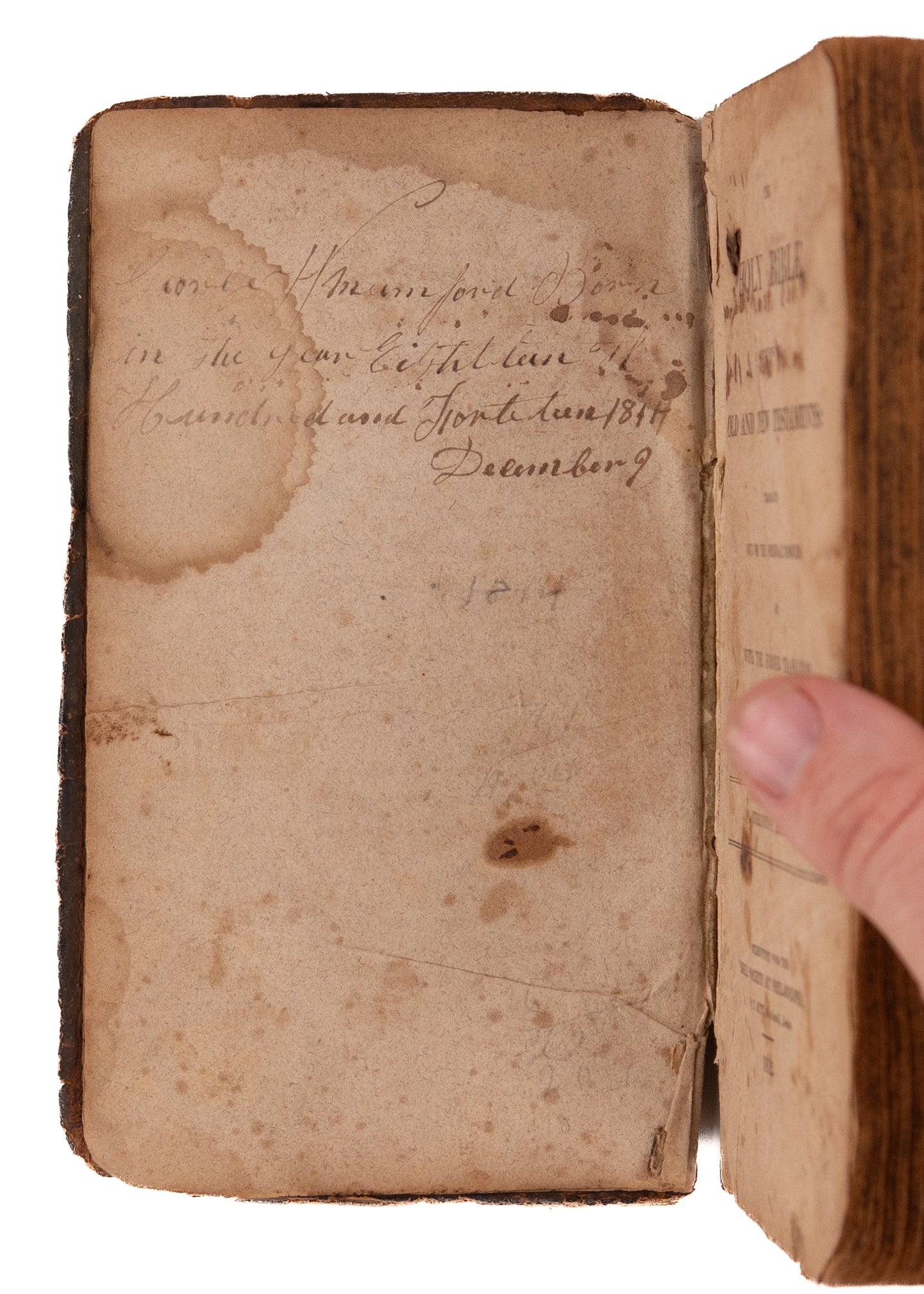 1812 HOLY BIBLE. First Stereotyped American Bible - Every American Can Afford Scriptures for the First Time.
