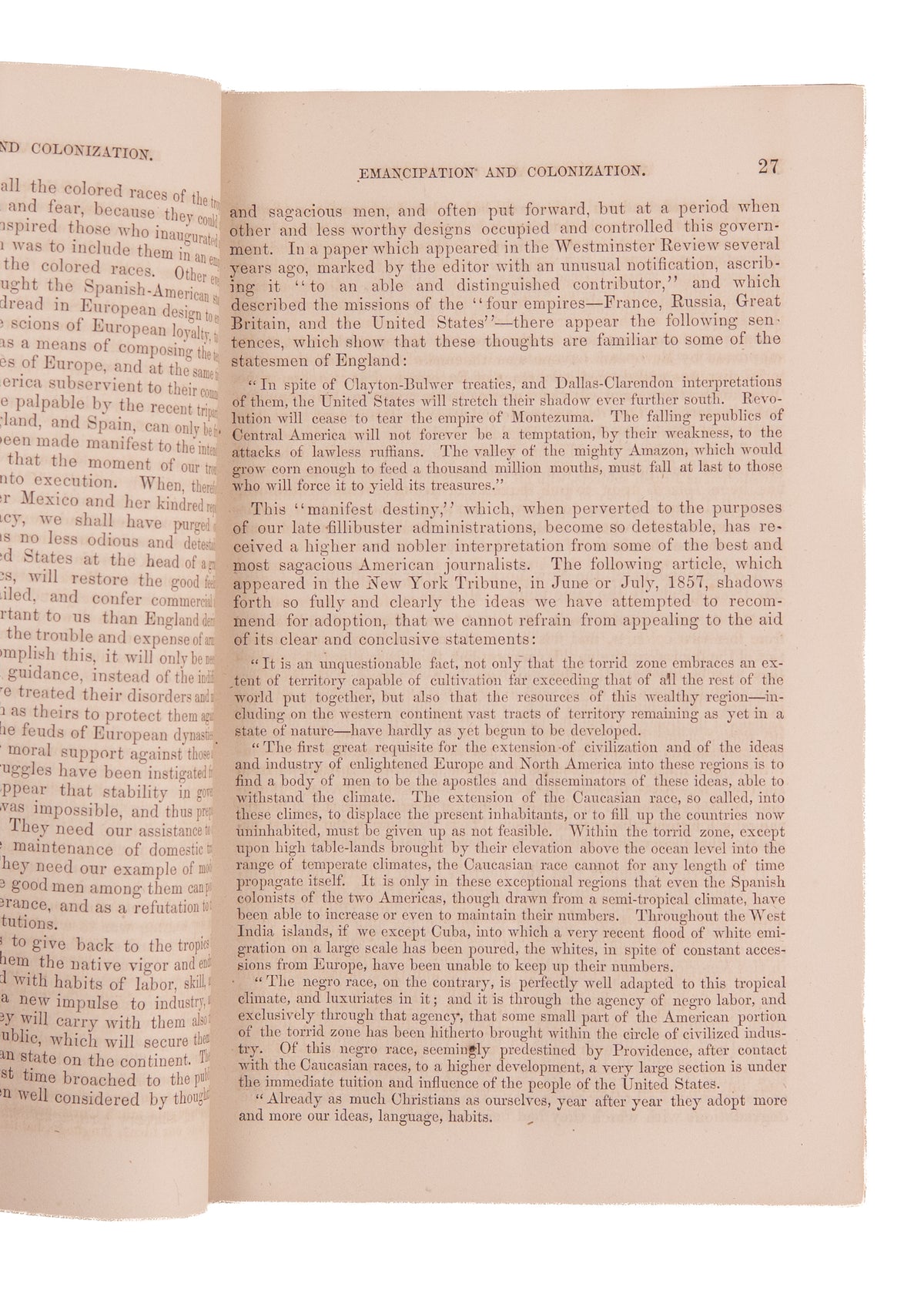 1862 REPORT ON EMANCIPATION. Abraham Lincoln Attempts to Push Colonization - Gets Rebuked by Frederick Douglass.