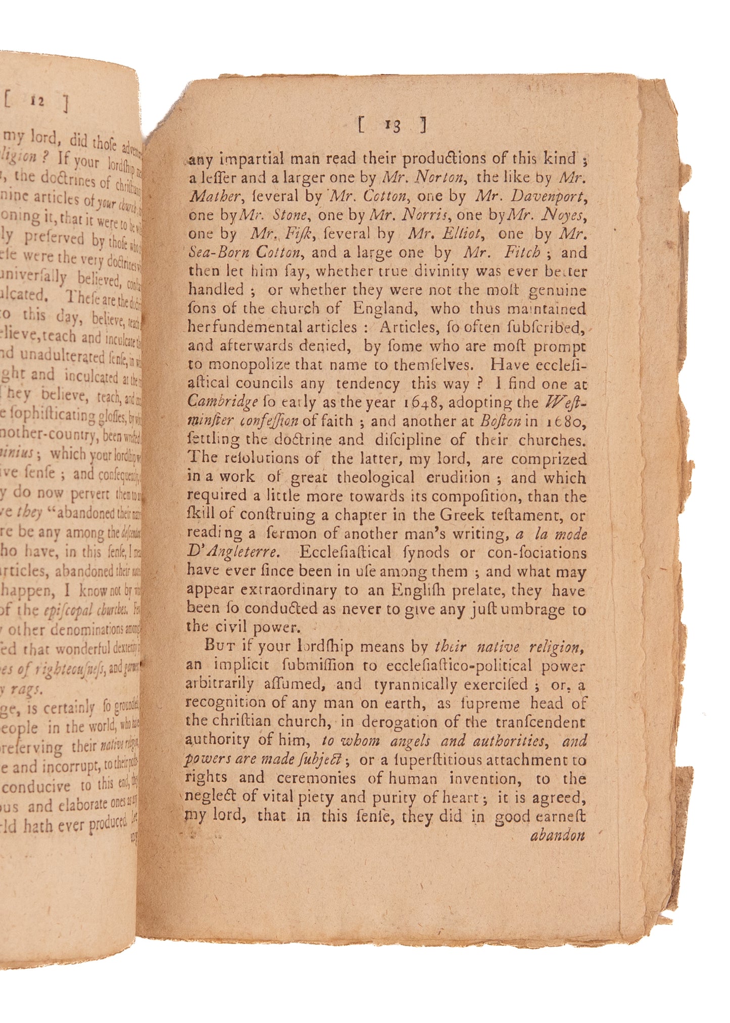 1768 AMERICAN REVOLUTION. Religious Liberty, Spiritual Taxation and the American Revolution.