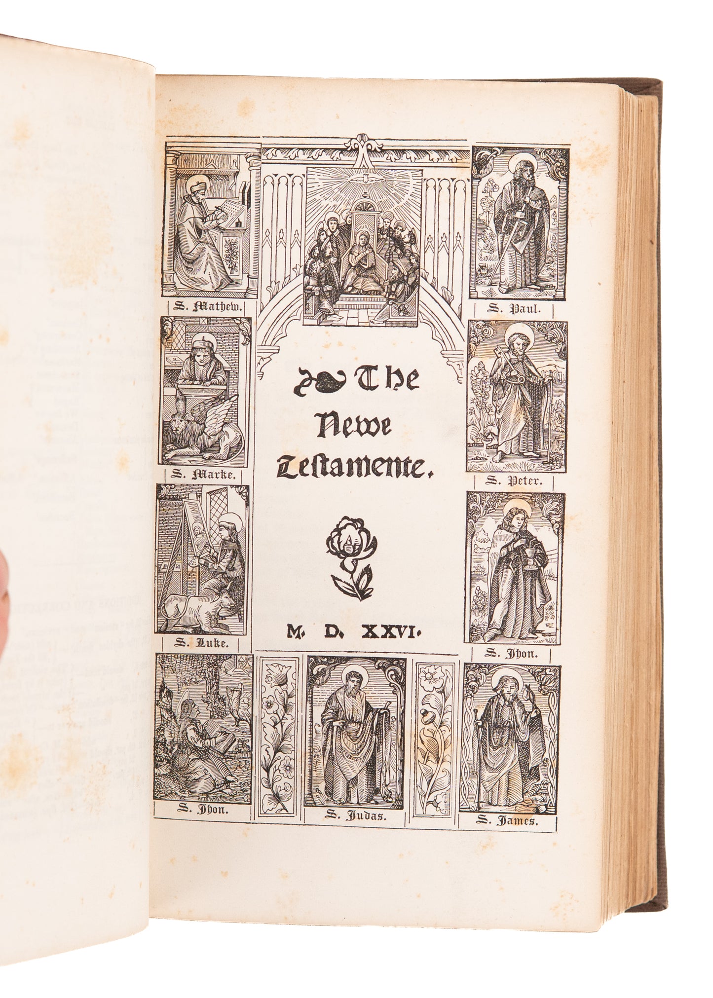 1837 WILLIAM TYNDALE. The 1526 New Testament of Tyndale with a Memoir of His Life and Writings.