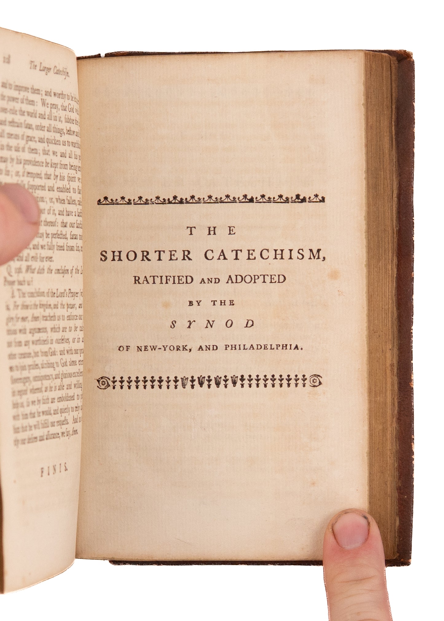 1789 PRESBYTERIAN CONSTITUTION. Americanized Masterpiece of Founding Father, John Witherspoon.