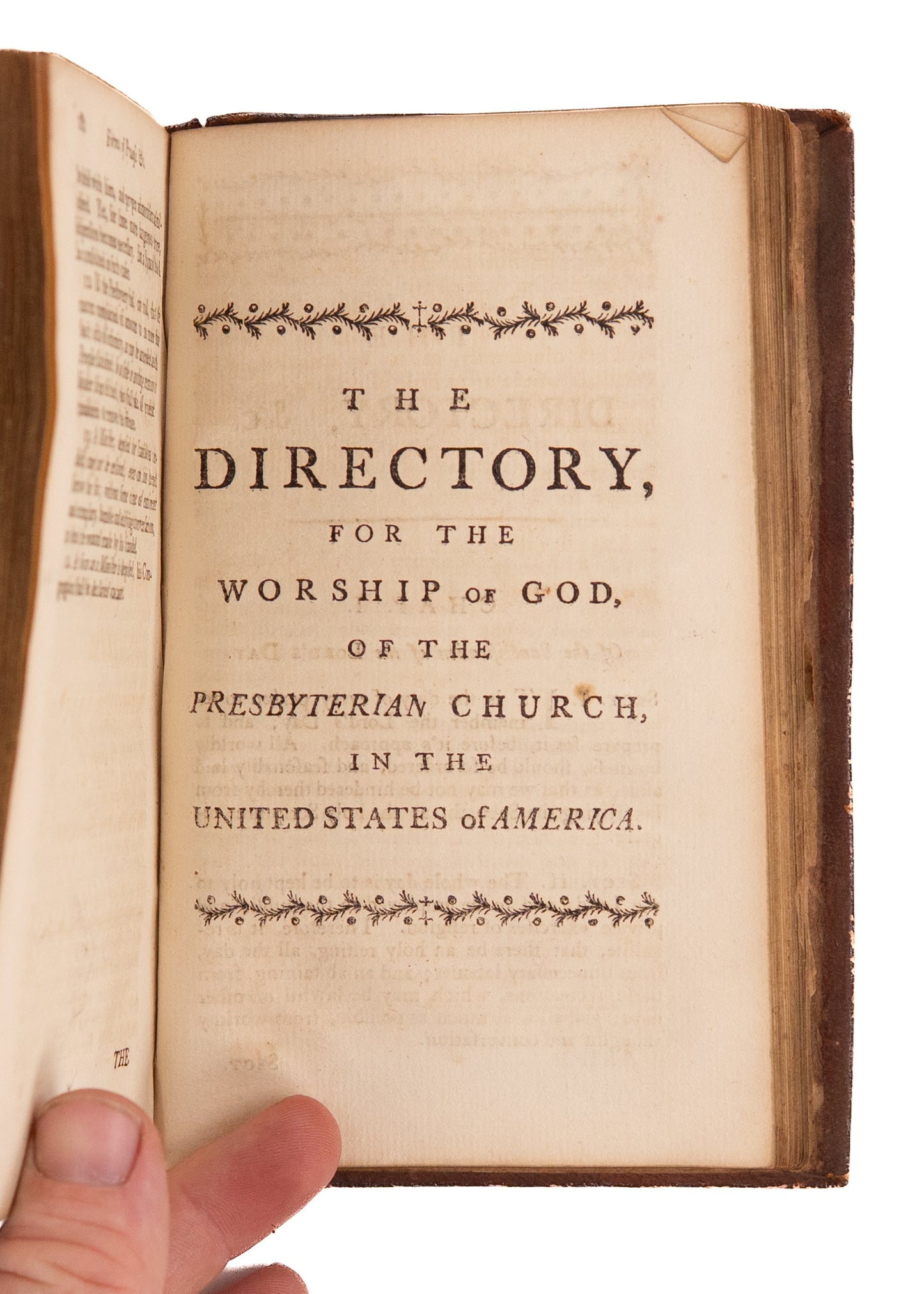 1789 PRESBYTERIAN CONSTITUTION. Americanized Masterpiece of Founding Father, John Witherspoon.