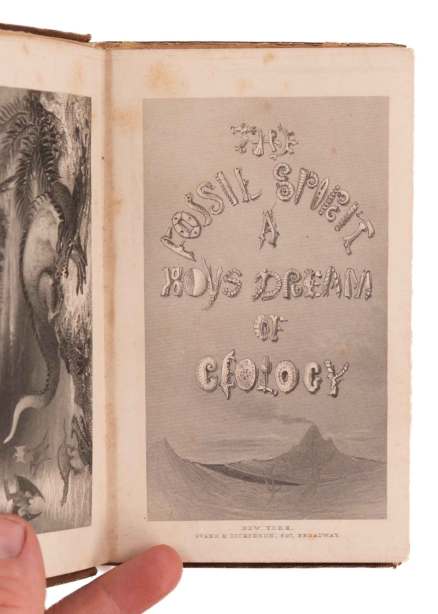 1854 JOHN MILL. Early Paleontology Novel with Time Travel, Dinosaurs, &c. Exceptionally Rare.