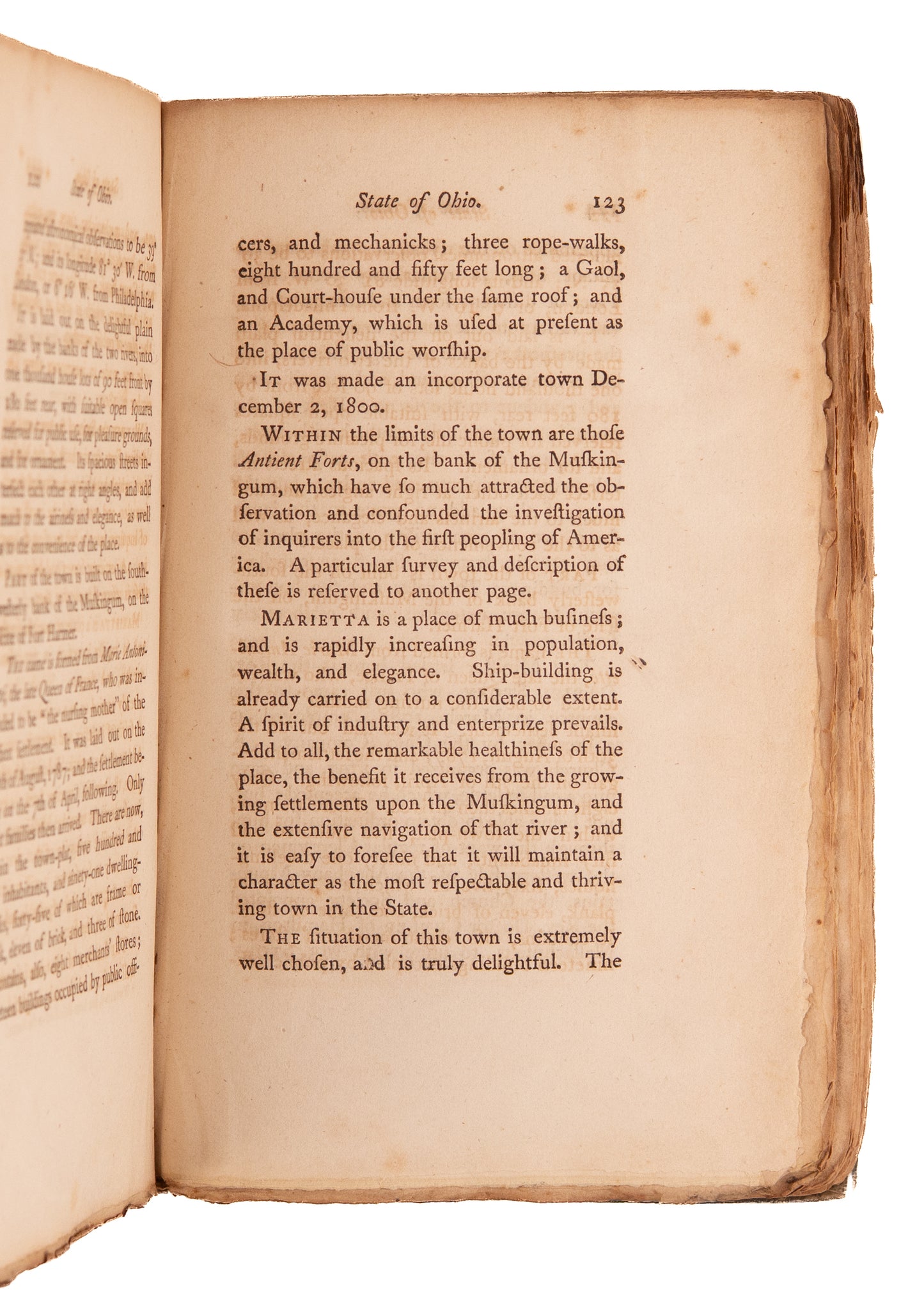 1805 TOUR OF OHIO. Owned by Ohio Abolitionist & Abraham Lincoln Appointee to Supreme Court