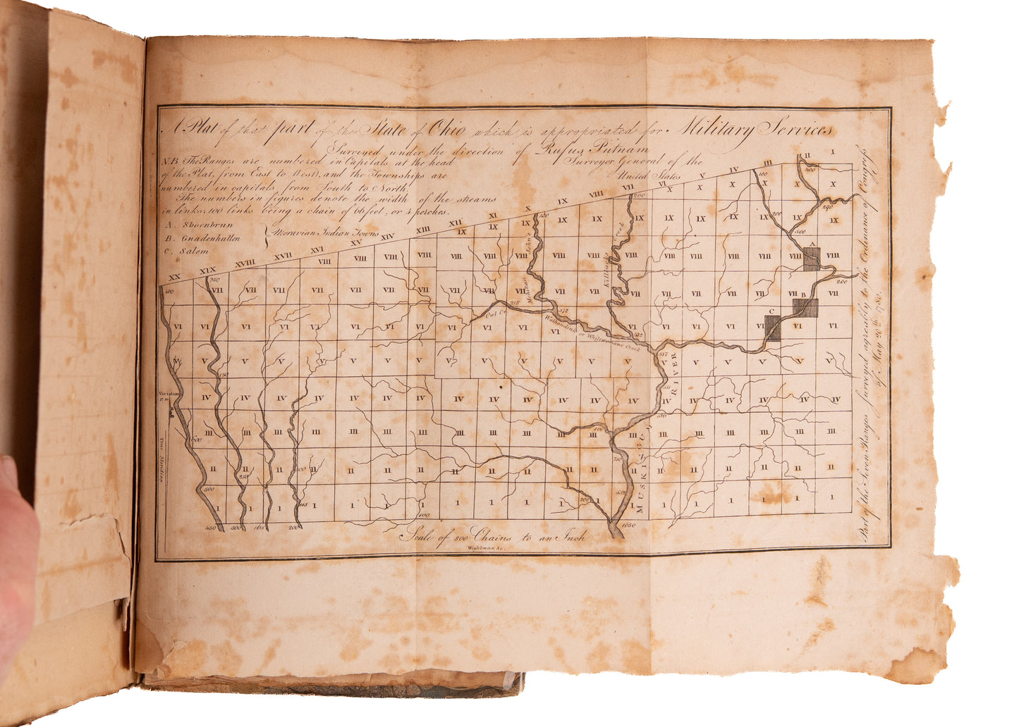 1805 TOUR OF OHIO. Owned by Ohio Abolitionist & Abraham Lincoln Appointee to Supreme Court