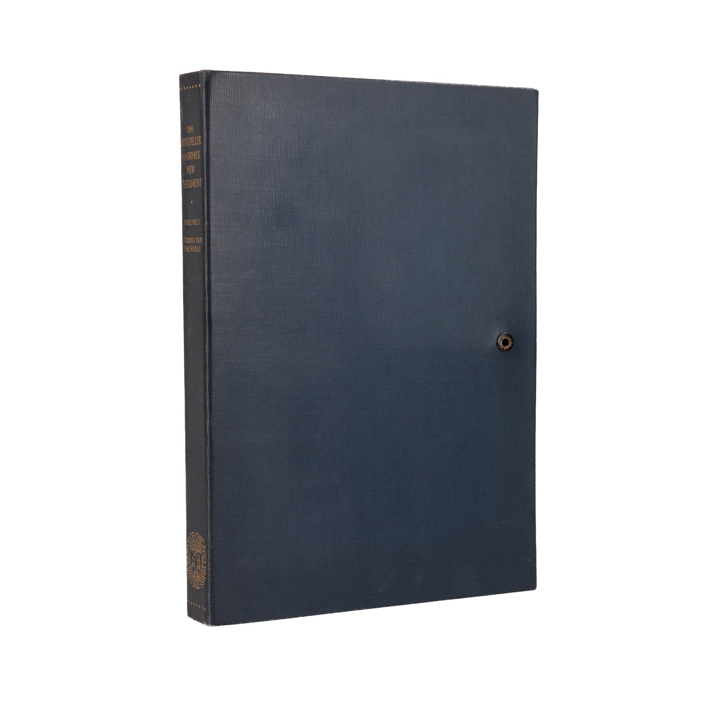 1932 13th CENTURY BIBLE. Facsimile of the Rockefeller McCormick New Tesatment - Signed Goodspeed.