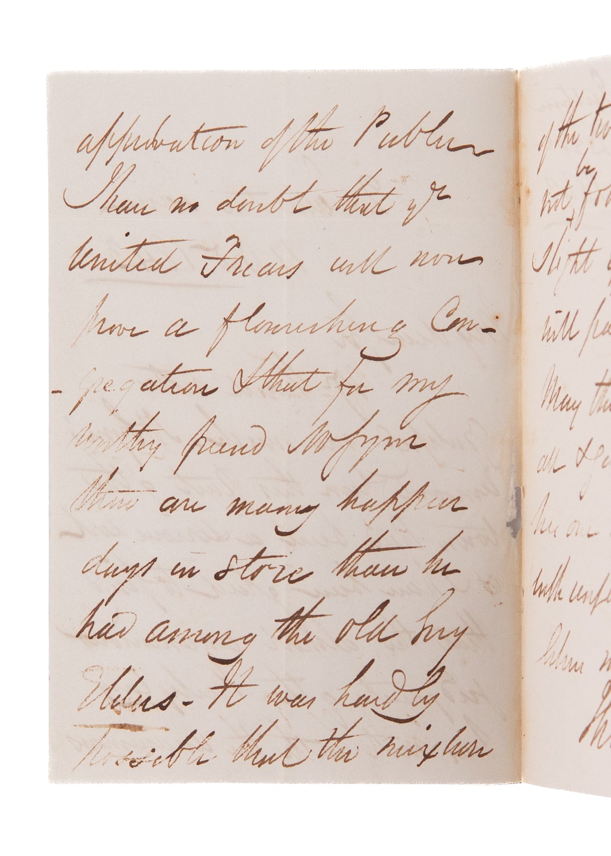 1843 THOMAS GUTHRIE. Rare Letter from Formation Free Church of Scotland - Presbyterian Disruption.