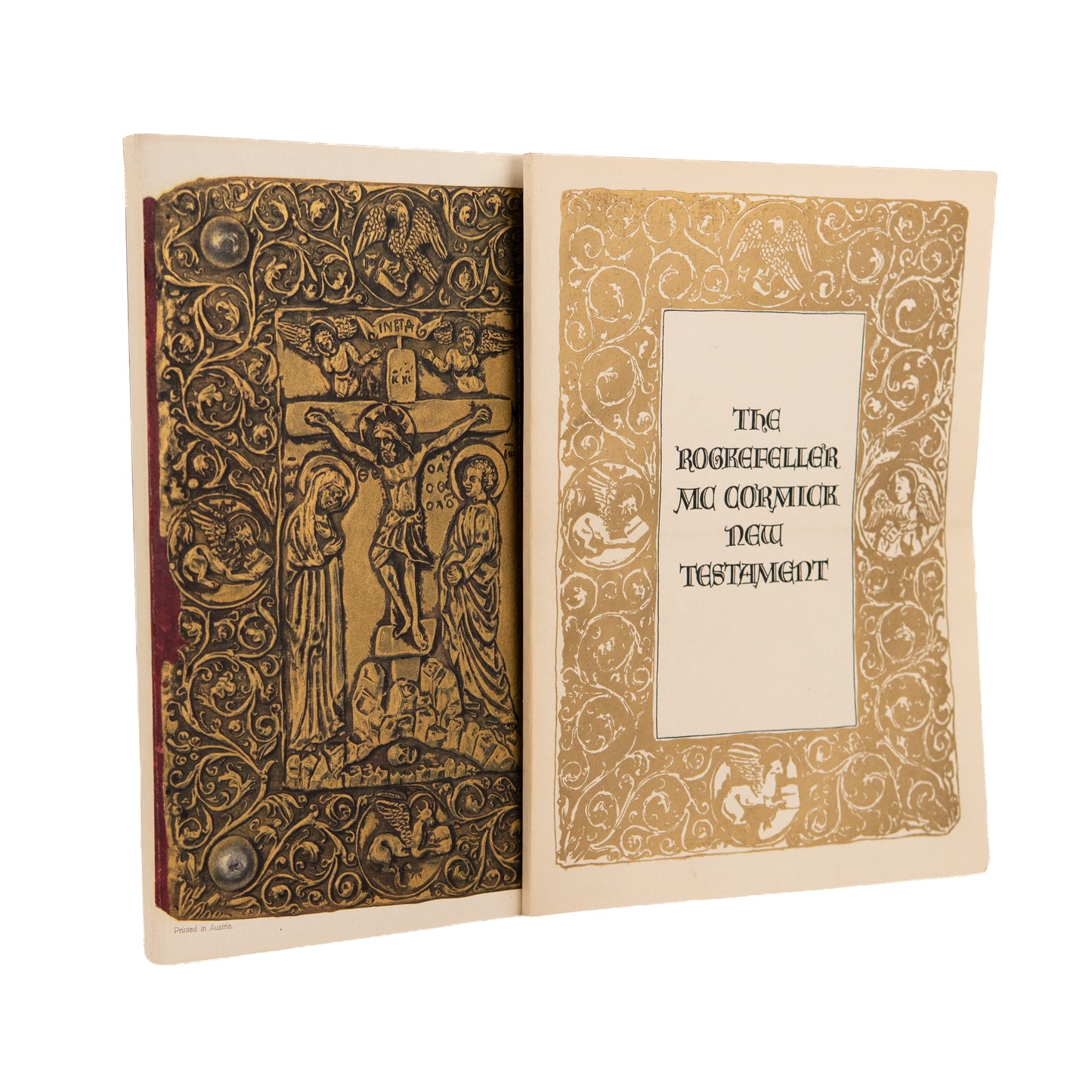 1932 13th CENTURY BIBLE. Facsimile of the Rockefeller McCormick New Tesatment - Signed Goodspeed.