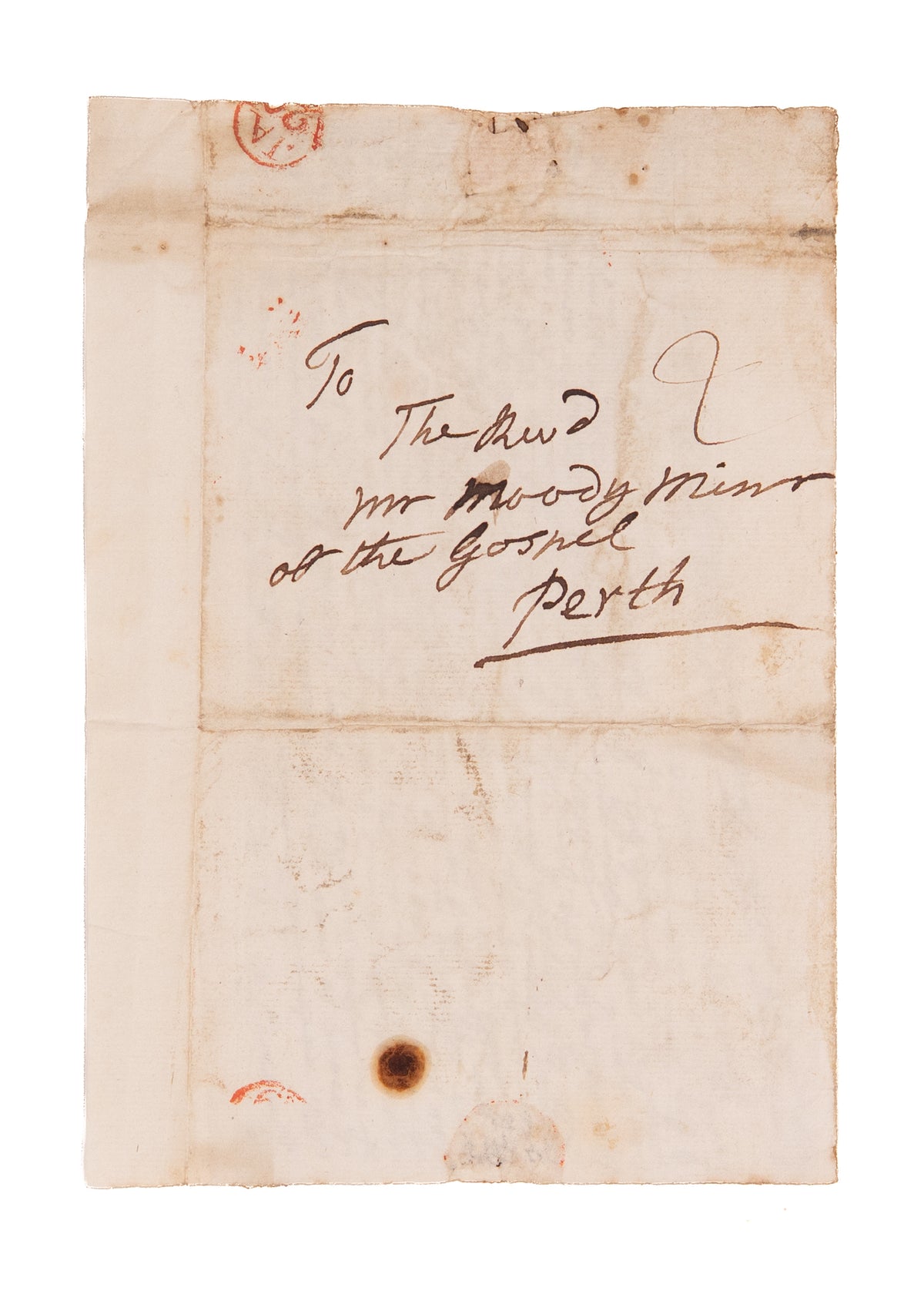 1780 JOHN ERSKINE. Erskine Attempts to Persuade a Young Evangelical Divine to Take Over His Former Parish.