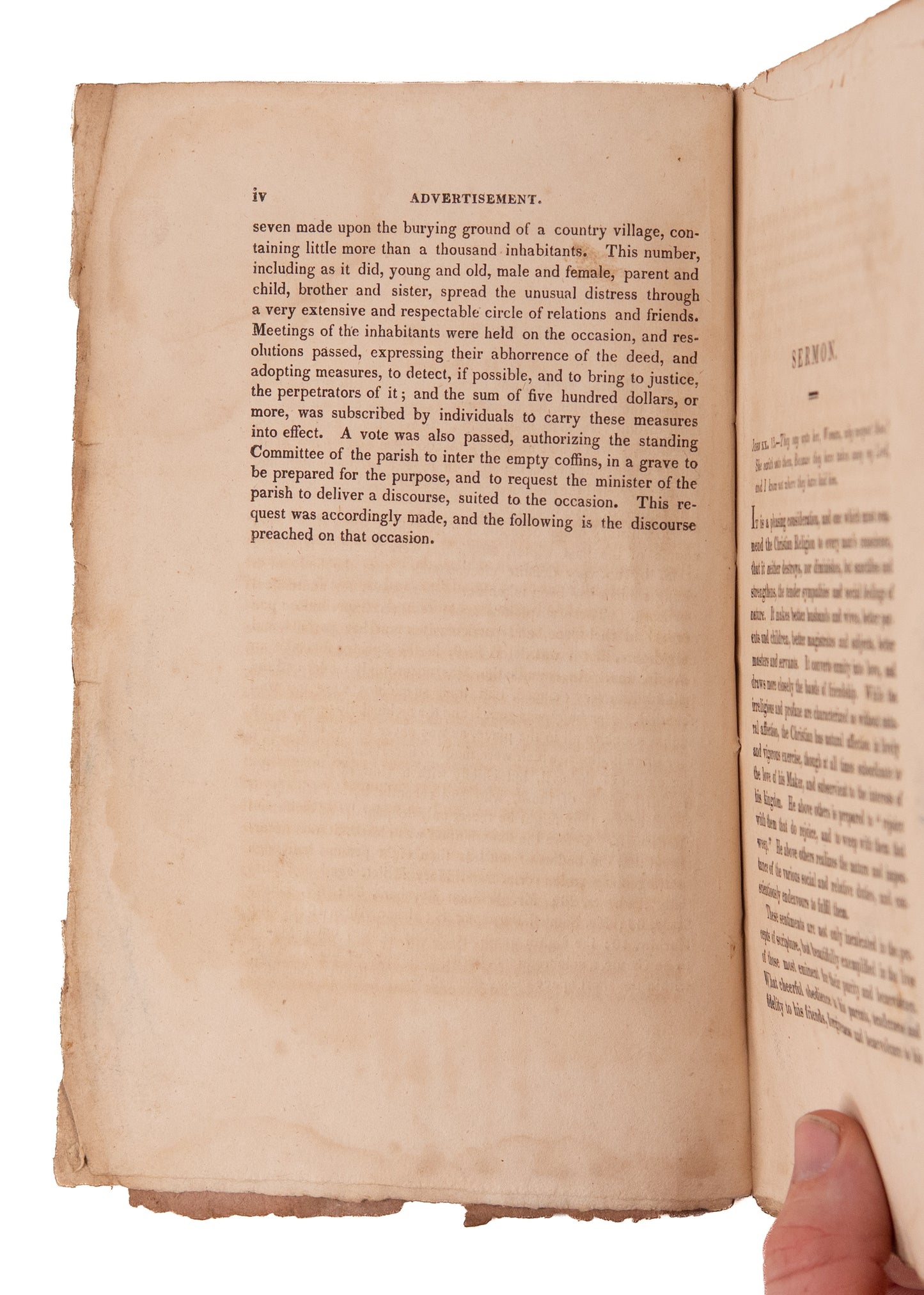 1818 AMERICAN DR. FRANKENSTEIN. Sermon on Reinterring Graves - Medical Body Snatcher