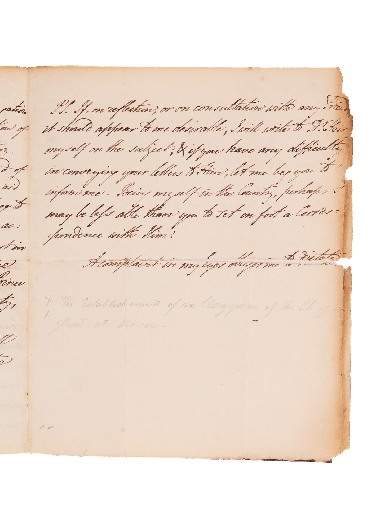 1822 WILLIAM WILBERFORCE. Works to Help Establish an Evangelical Church in Moscow - Prince Golitsyn.
