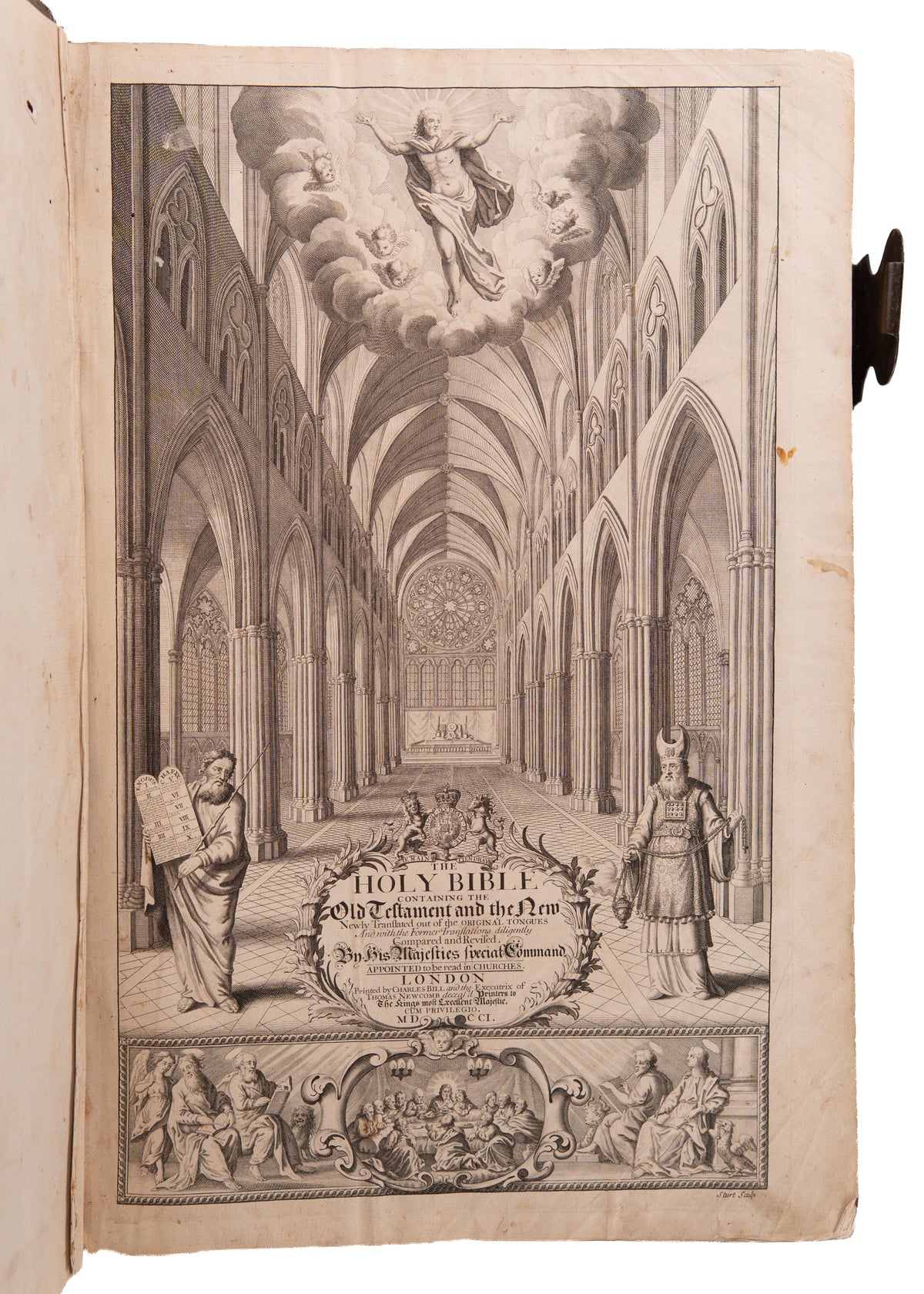 1701 FIRST CHRONOLOGICAL BIBLE. The Edition that Made Adventism and Dispensationalism Possible.