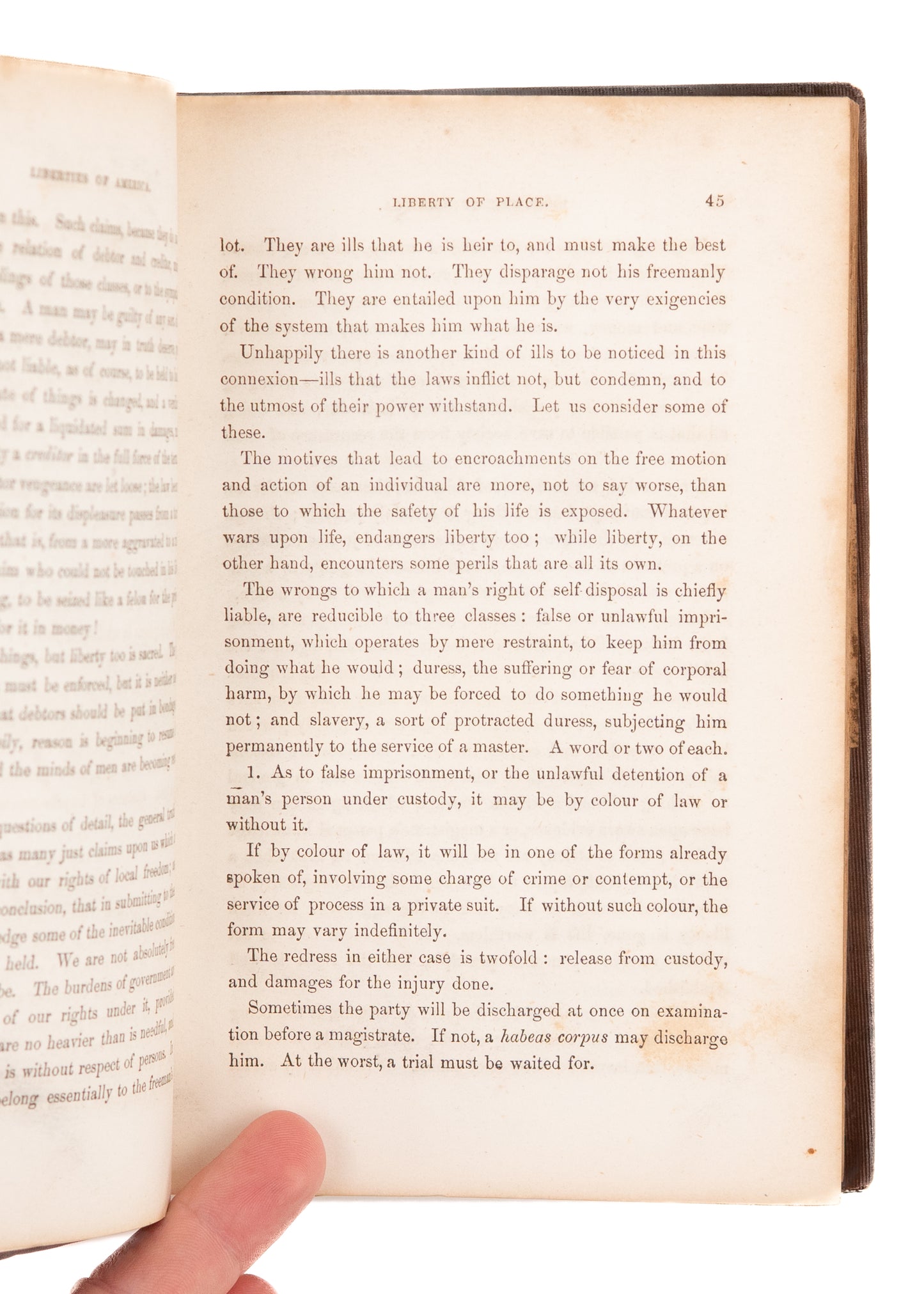 1853 W. H. WARNER. Constitutional Liberties of America Available to All, Including Slaves. Important Work.