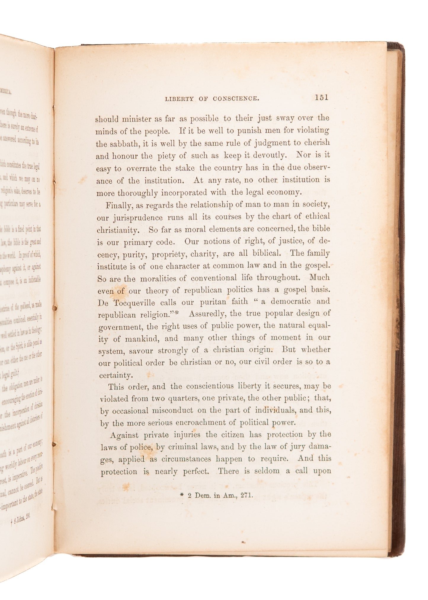 1853 W. H. WARNER. Constitutional Liberties of America Available to All, Including Slaves. Important Work.