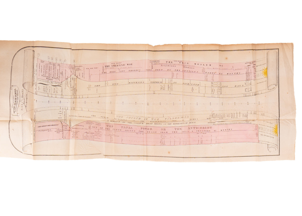 1856 TIME OF THE END. Ambitious Adventist Eschatology with Elaborate Prophetic Chart &c.