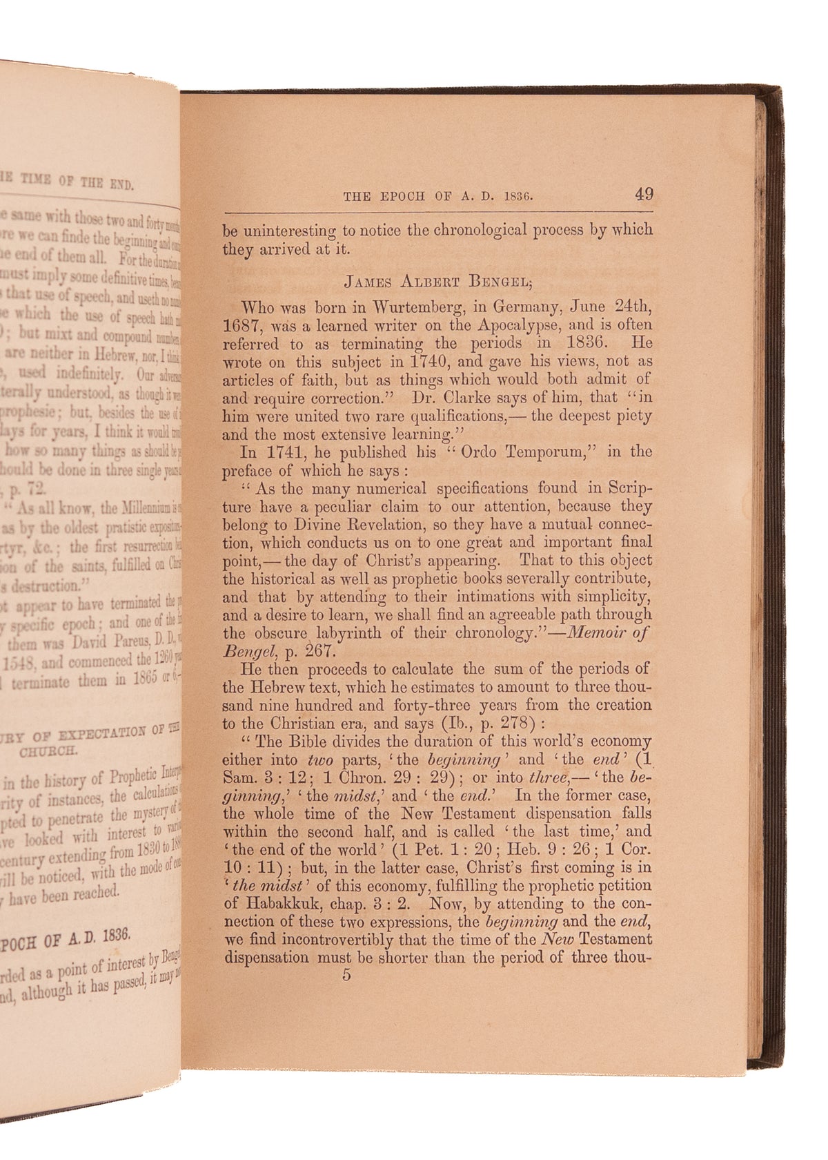 1856 TIME OF THE END. Ambitious Adventist Eschatology with Elaborate Prophetic Chart &c.