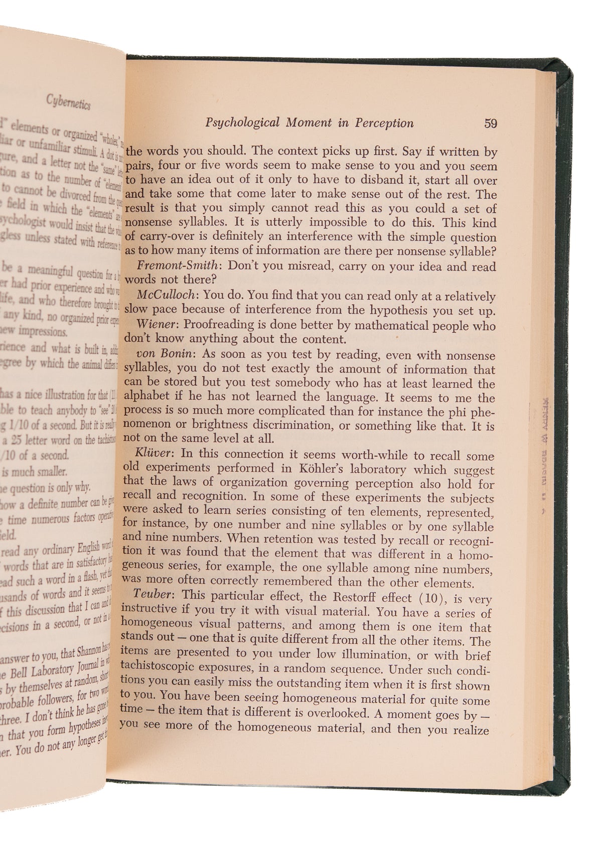 1949 CYBERNETICS - AI. Transaction of the Sixth Conference on Cybernetics w/ Provenance.