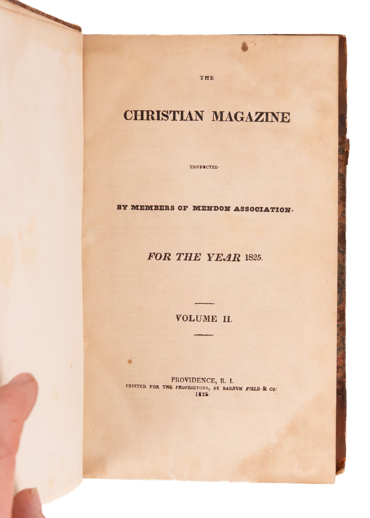 1825 CHRISTIAN MAGAZINE. Ultra-Calvinist Revivalism and the Second Great Awakening.